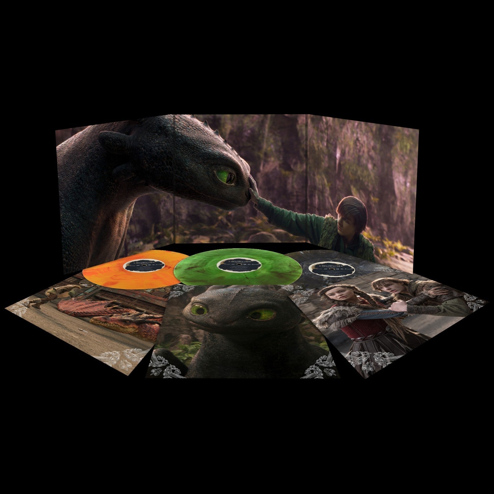 How To Train Your Dragon 2025 Soundtrack 3 LP "Night Fury" Deluxe Boxset Vinyl