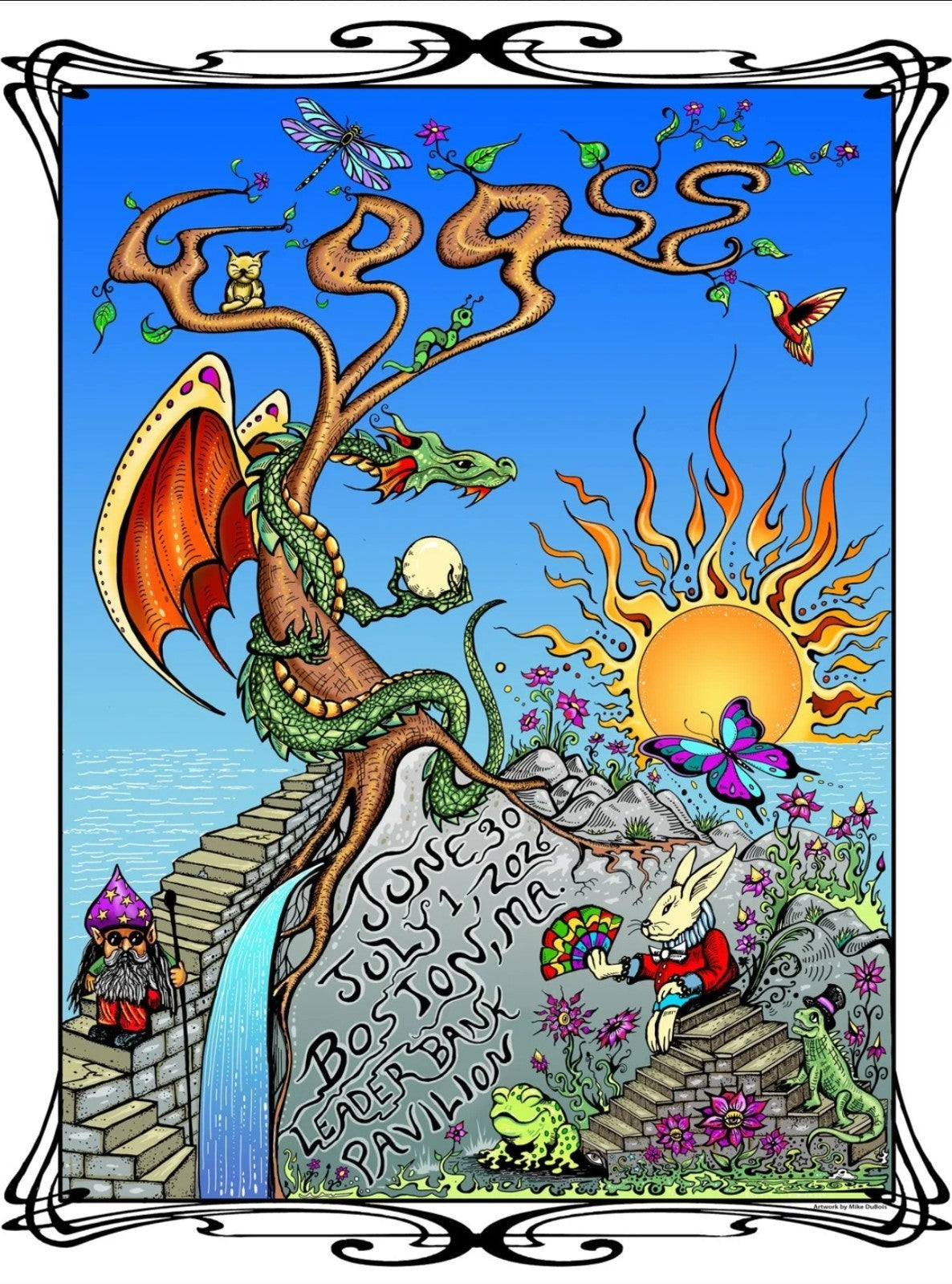 GOOSE Poster Boston 2026 Leader Bank Pavilion Dubois Signed AE MA 6/30 7/1 WHITE