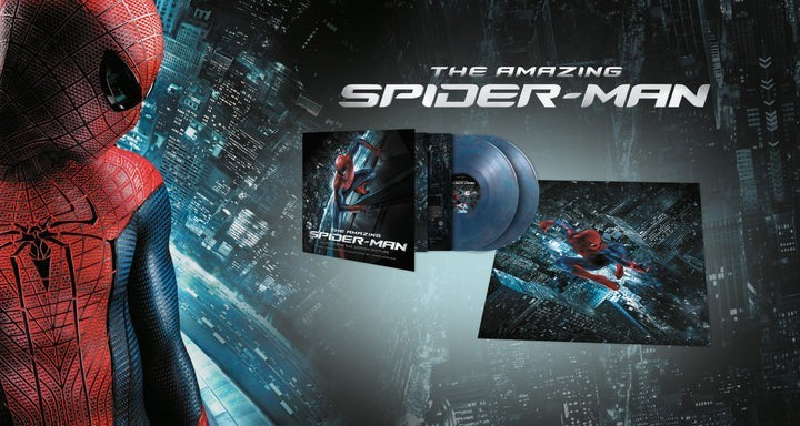 THE AMAZING SPIDER-MAN - OST - 2-LP TRANSLUCENT BLUE/RED MARBLED VINYL - LE NEW