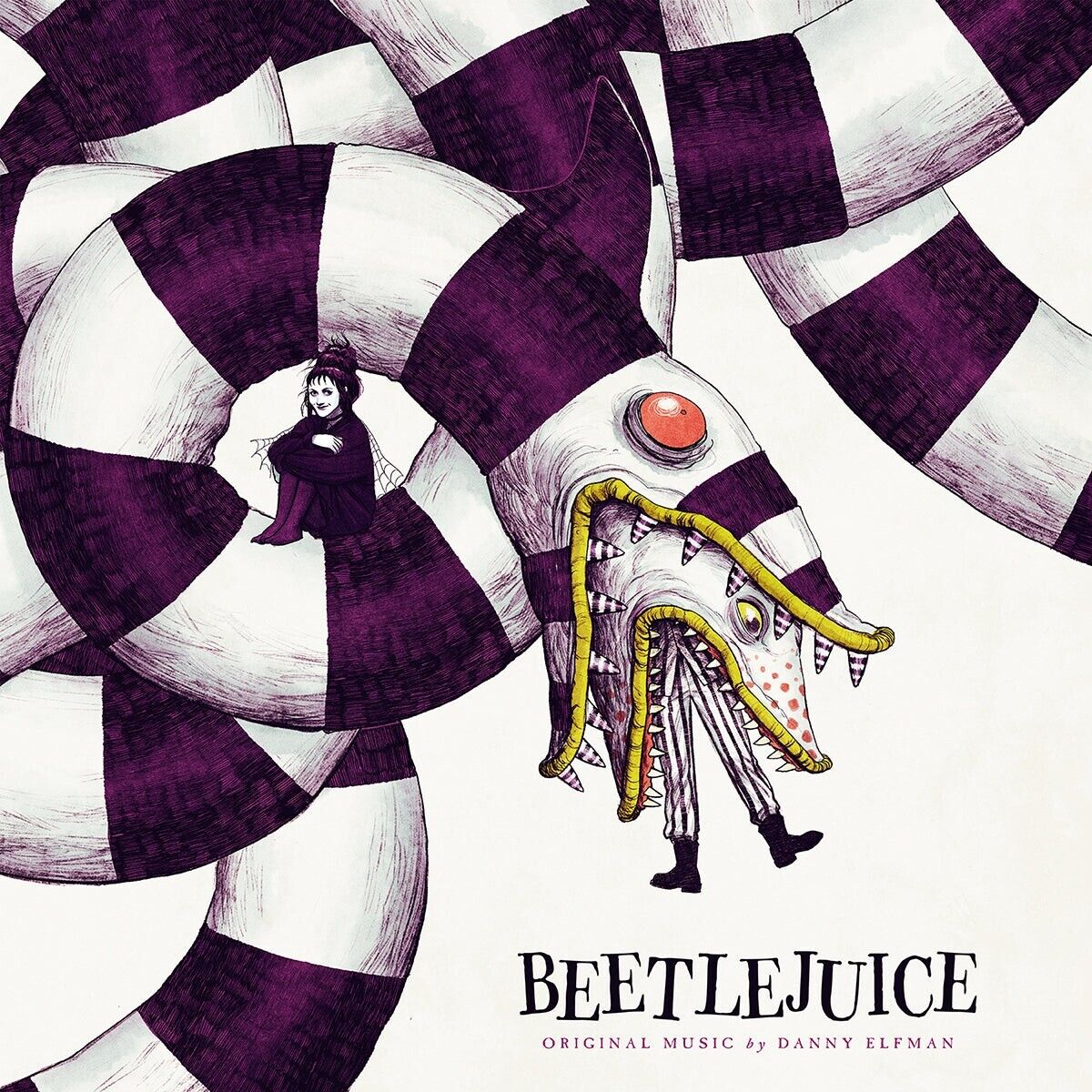 Beetlejuice WaxWork “Beetlejuice Swirl” Colored Limited Vinyl Record LP NEW