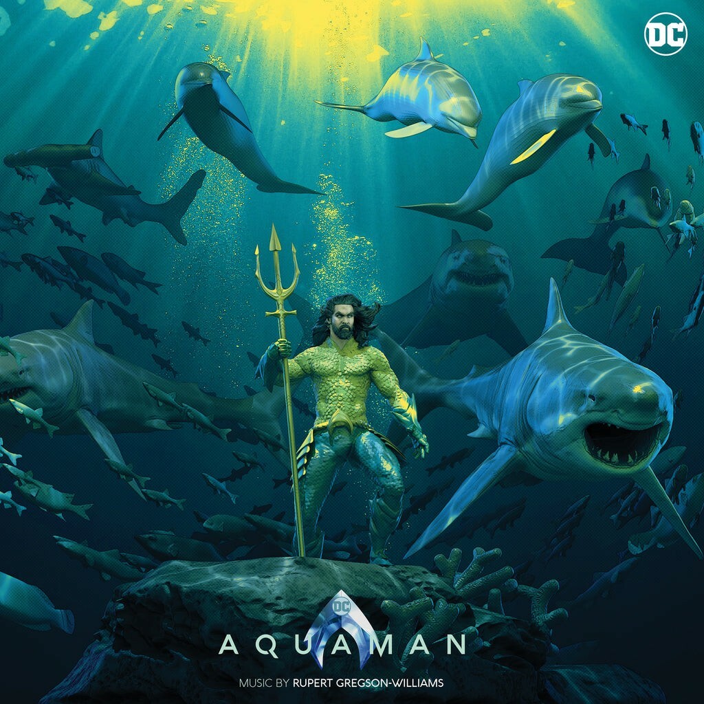 Aquaman Deluxe Soundtrack Color Splatter Vinyl 3x 180G LP MONDO EXCLUSIVE DC OST