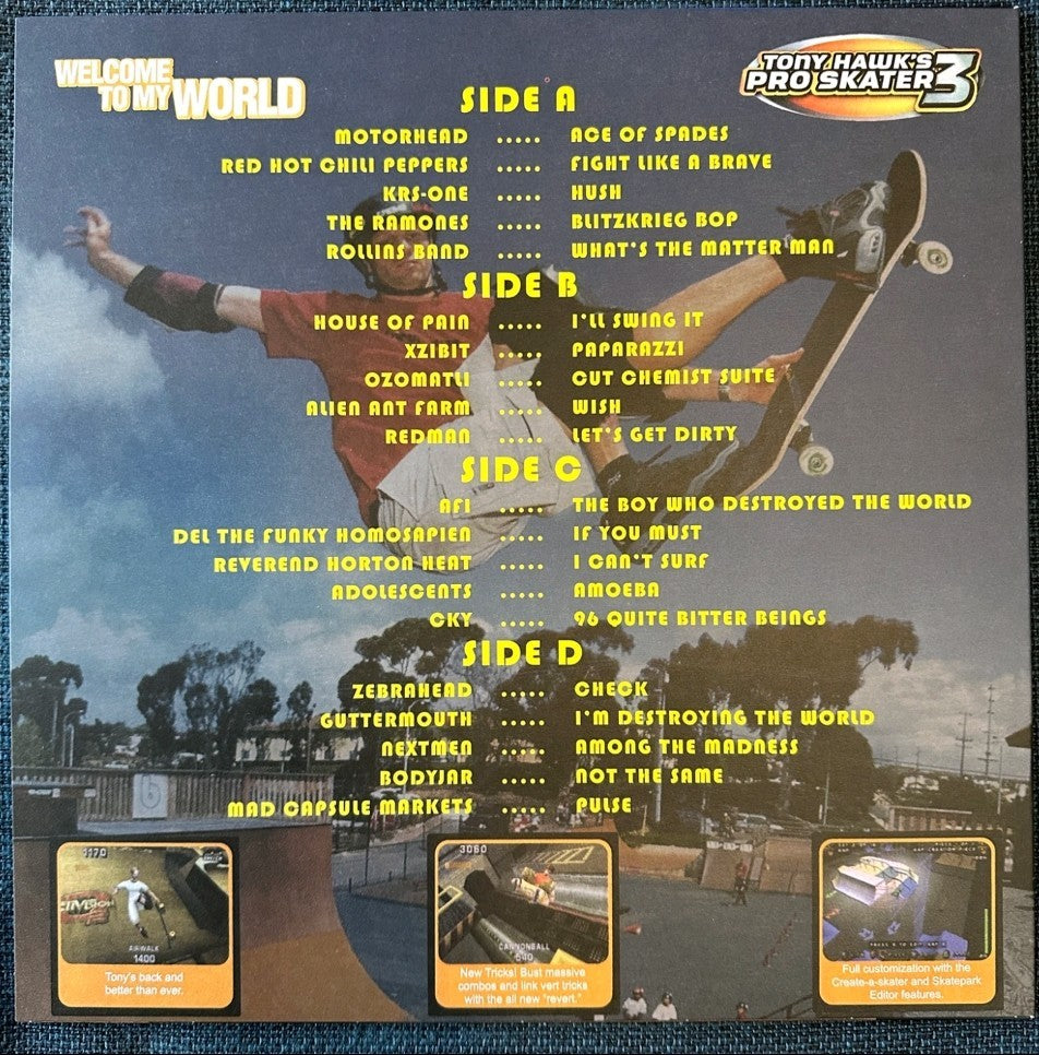Tony Hawk Pro Skater 3 Color Vinyl Video Game Soundtrack New 2 LP RARE Stickers
