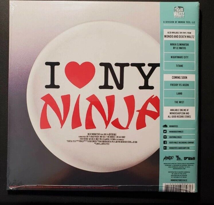 New York Ninja - Soundtrack COLOR SWIRL VINYL LP Vinegar Syndrome OST I ❤️ NY