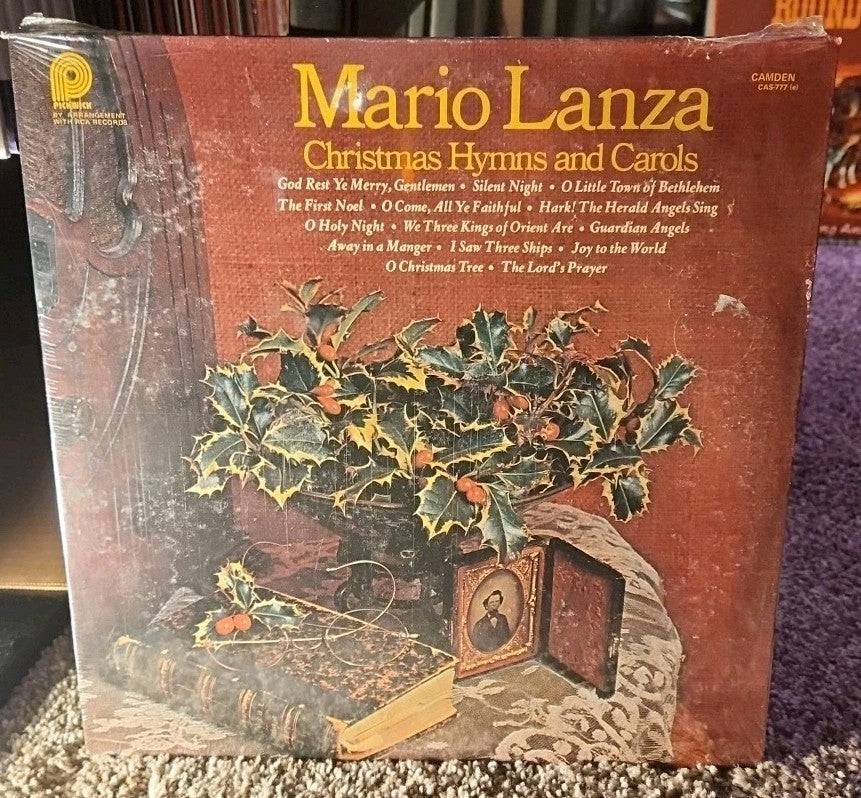 Mario Lanza Christmas Hymns And Carols LP RCA Camden Living Stereo Holiday 1977