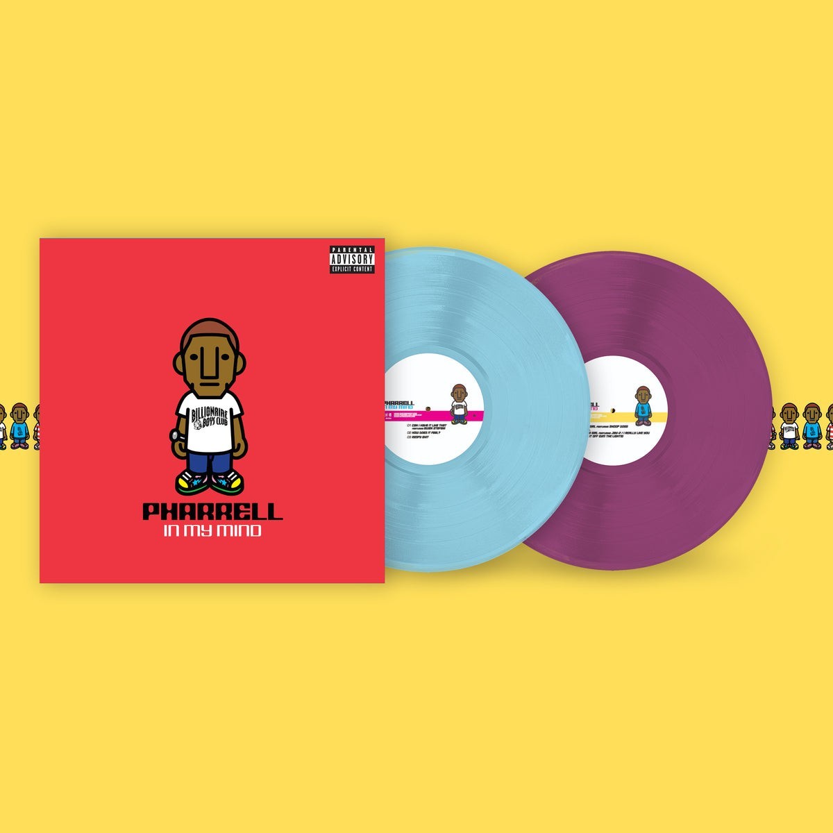 PHARRELL In My Mind IVC Edition 2LP Opaque Baby Blue Opaque Orchid Vinyl NERD