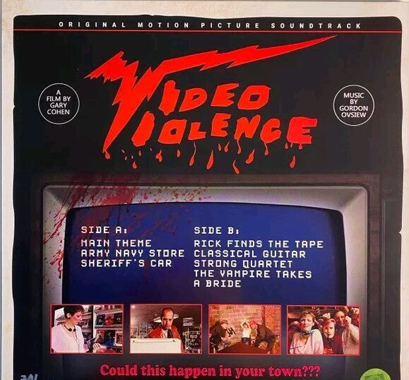 Video Violence Soundtrack Terror Vision Vinyl LP Pink & Blood Splatter LTD COLOR