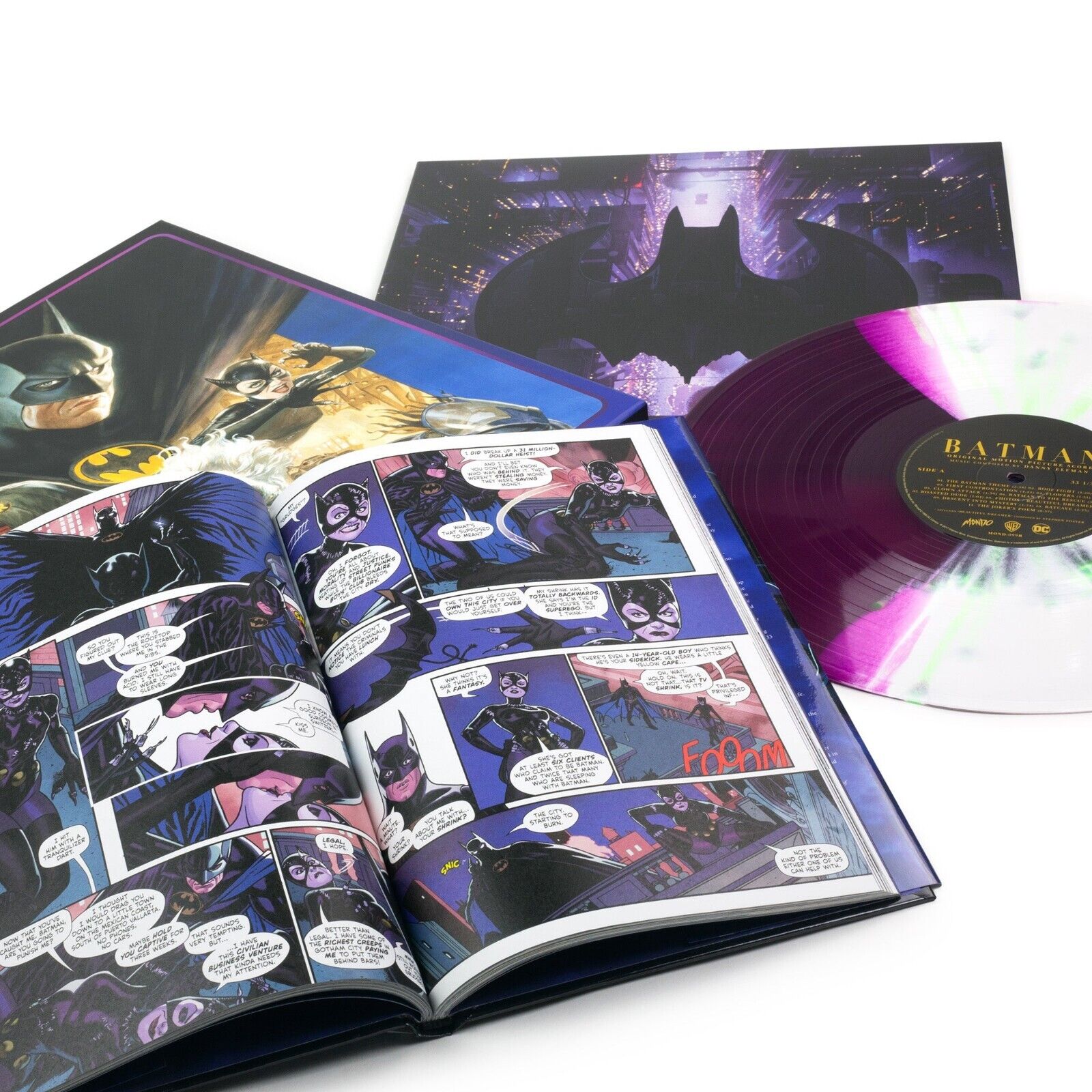 Batman Original Motion Picture Score Colored LP & Graphic Novel Art BoxSet Comic