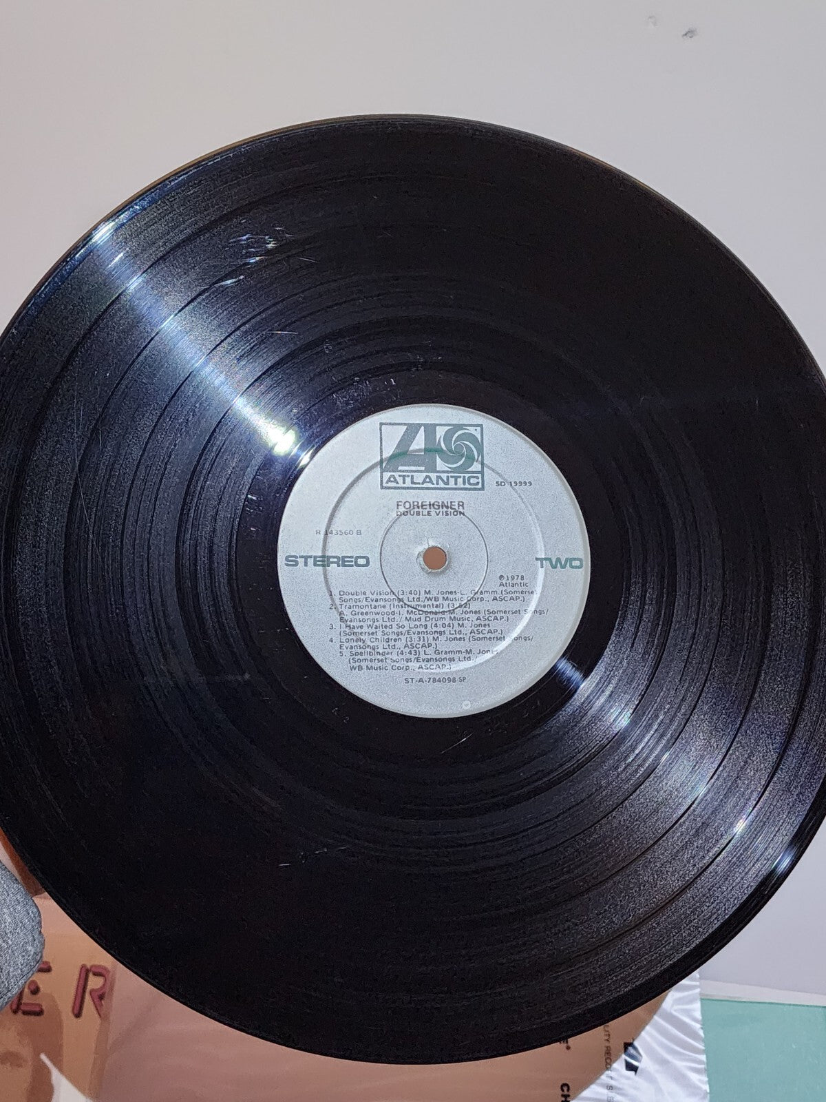 FOREIGNER - DOUBLE VISION, ATLANTIC SD-19999, STEREO LP, ORIGINAL 1978 VINYL, VG