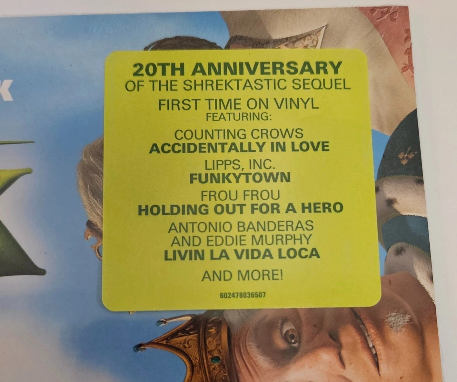 Shrek 2 Vinyl 1LP Sky Blue & Green Mix Original Motion Picture Soundtrack