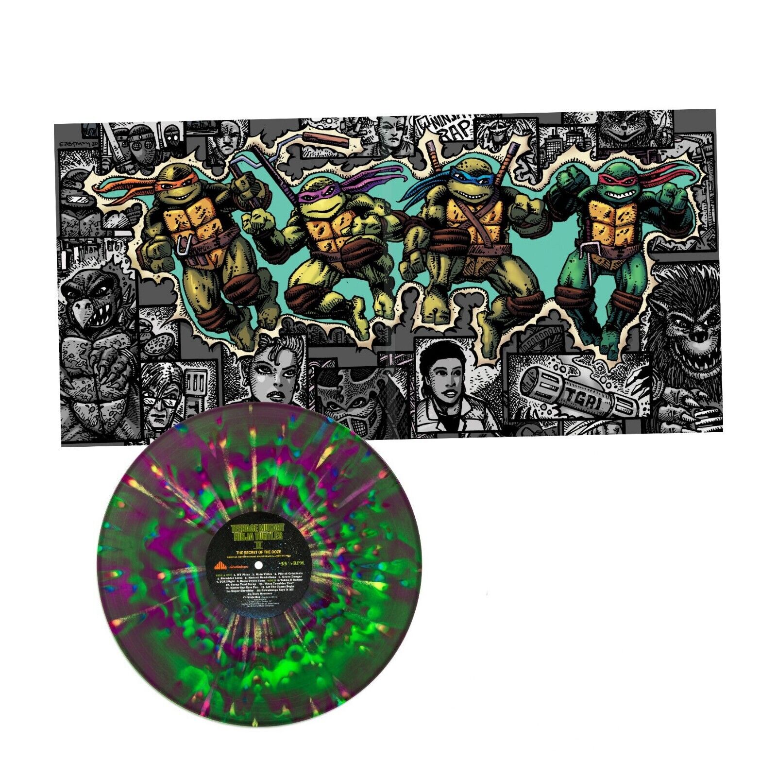 Teenage Mutant Ninja Turtles TMNT Part II Secret of the Ooze Vinyl LP Ninja Rap