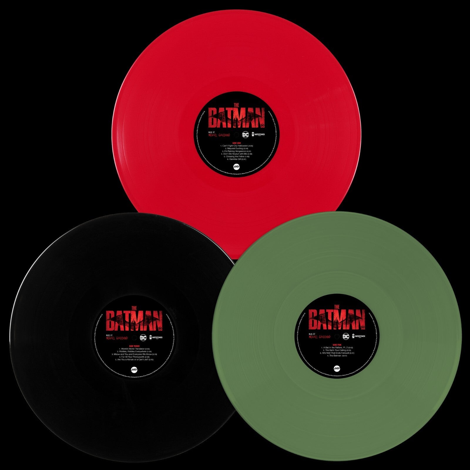 THE BATMAN (2022) - MONDO EXCLUSIVE SOUNDTRACK 3 LP 180G COLOR VINYL - GIACCHINO