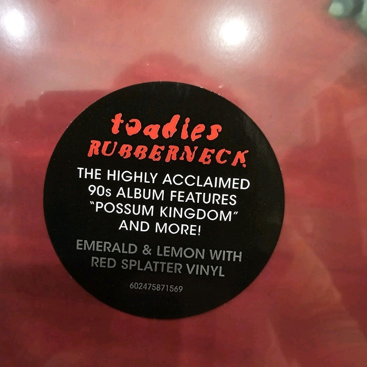 The Toadies - Rubberneck EMERALD, LEMON & RED Vinyl LP NEW Possum Kingdom Tyler