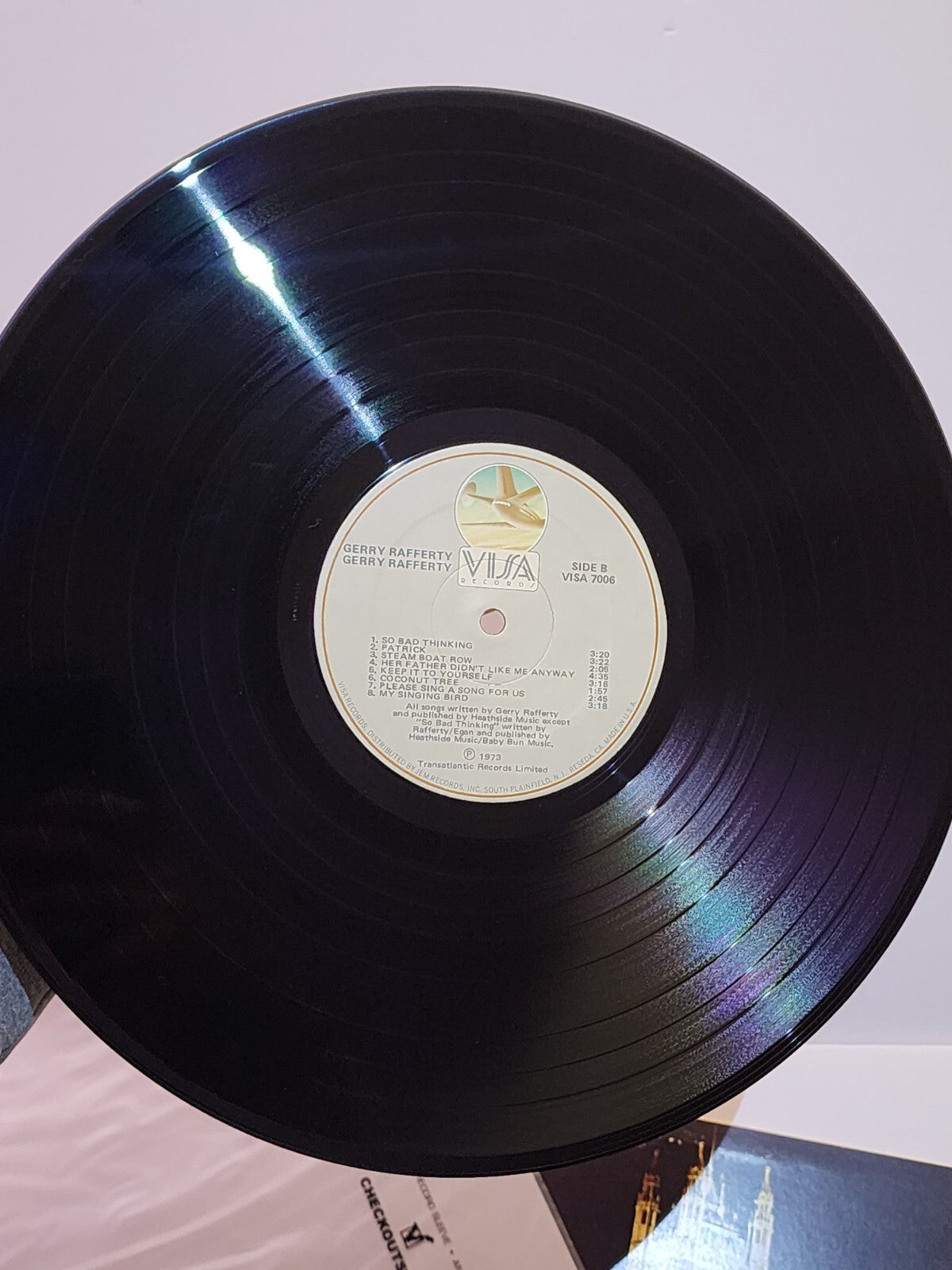 Gerry Rafferty Self Titled LP VISA 7006 1973 Transatlantic  VG++/VG+ Vinyl