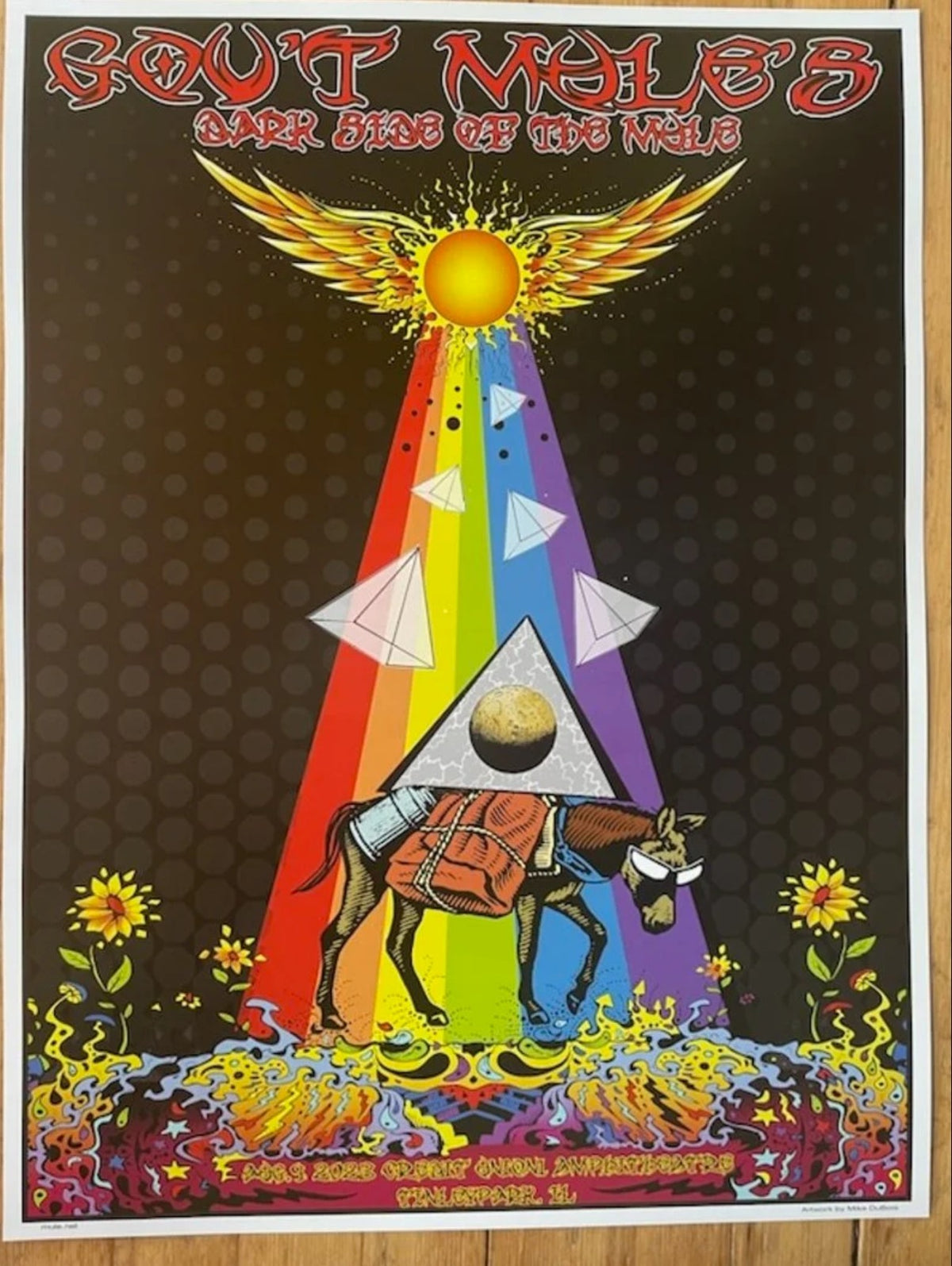 Gov't Mule -Dark Side of Mule Poster -Tinley Park IL 2023 - Signed M Dubois
