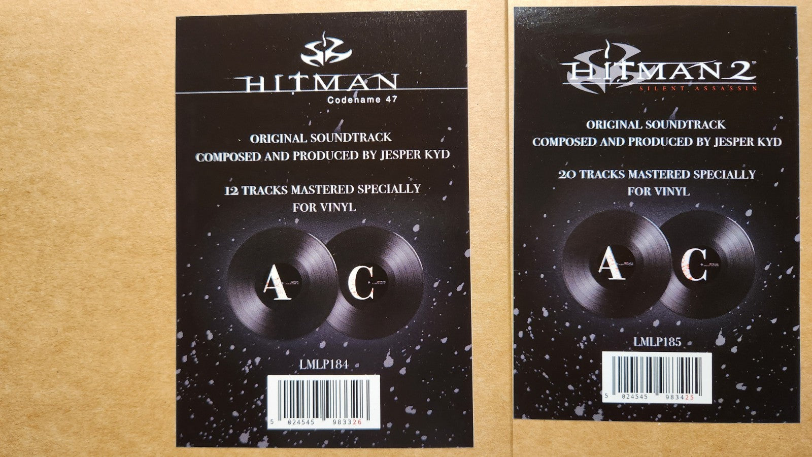HITMAN: CODENAME 47 + #2 LOT VINYL LP  CLASSIFIED DELUXE Jesper Kyd Video Game