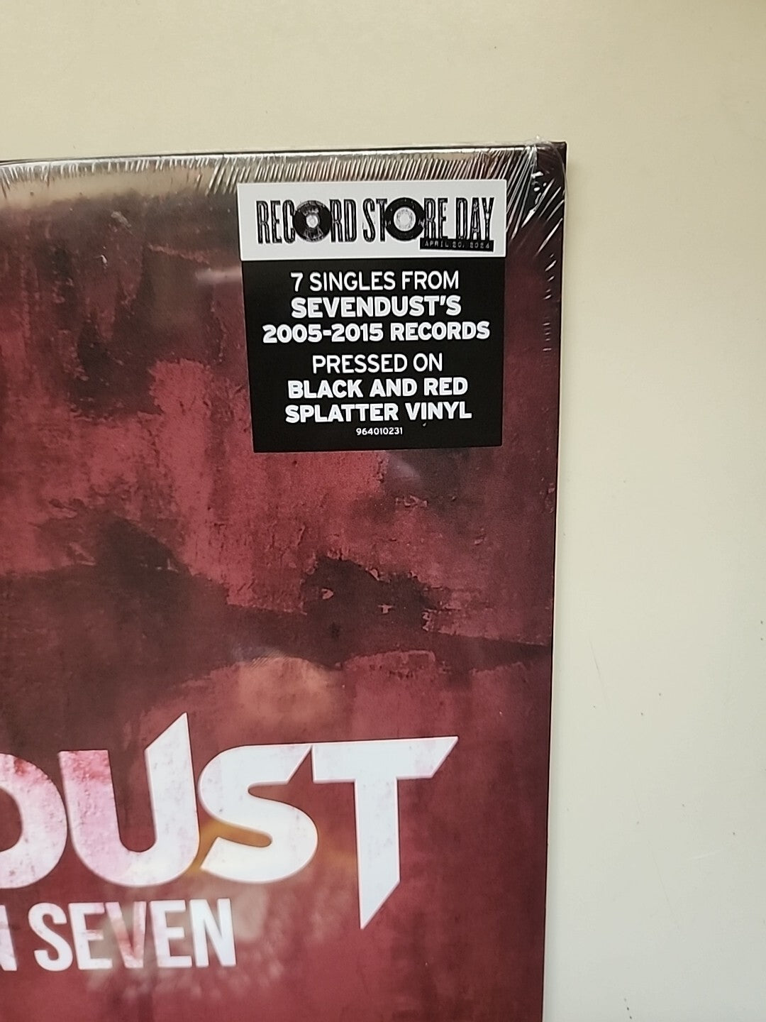 SEVENDUST Heavier Than Seven LP (RED SPLATTER Vinyl RSD ) 7 Heavy Hits Greatest