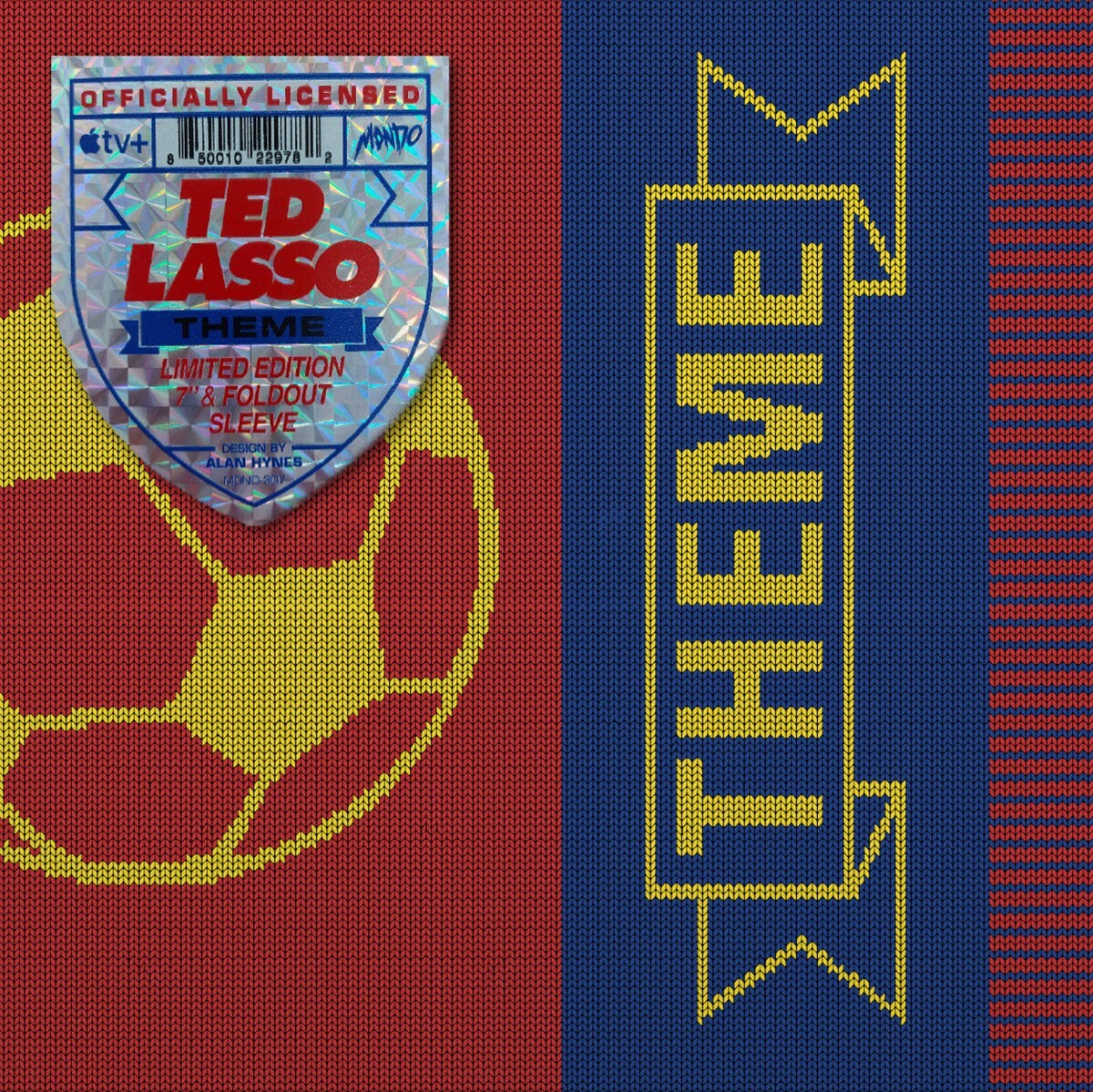 TED LASSO Theme Apple TV+ Soundtrack 7in LE /500 [VINYL] SDCC 2023 Mondo Soccer
