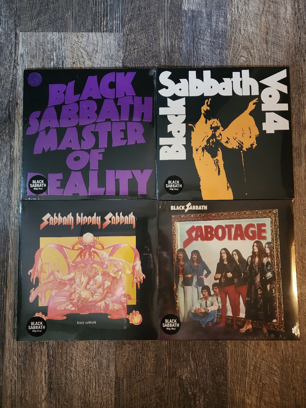 BLACK SABBATH STUDIO ALBUM VINYL LP LOT 3 +4 + 5 +6 180G HEAVYWEIGHT AUDIOPHILE