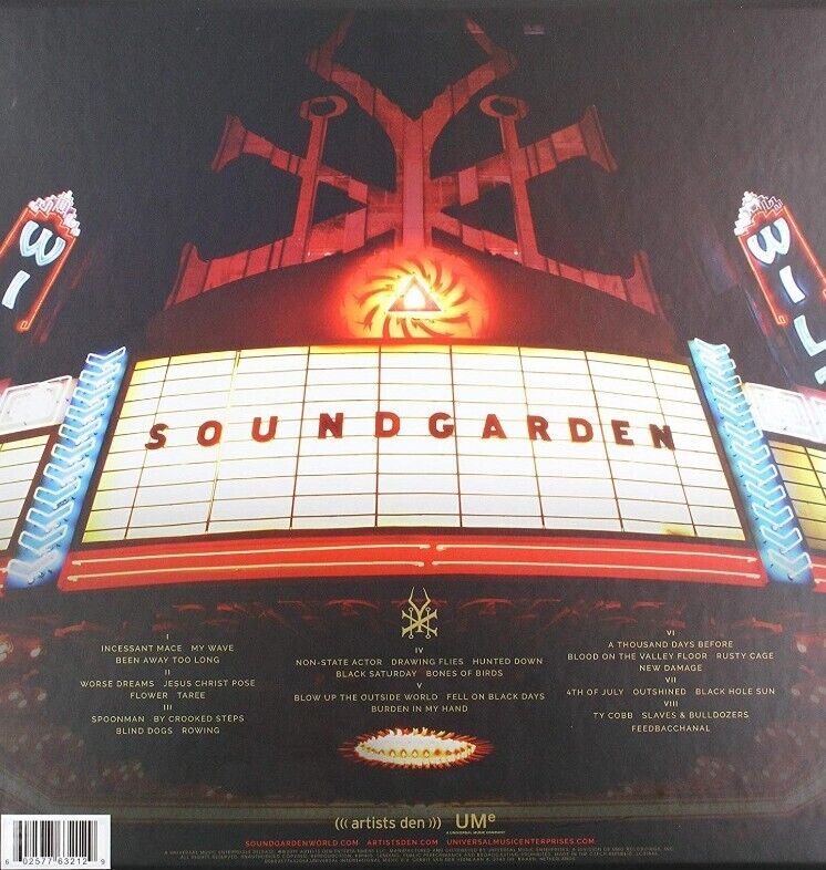 Soundgarden BOX SET Live From Artists Den 4LP NEON COLOR VINYL Chris Cornell NEW