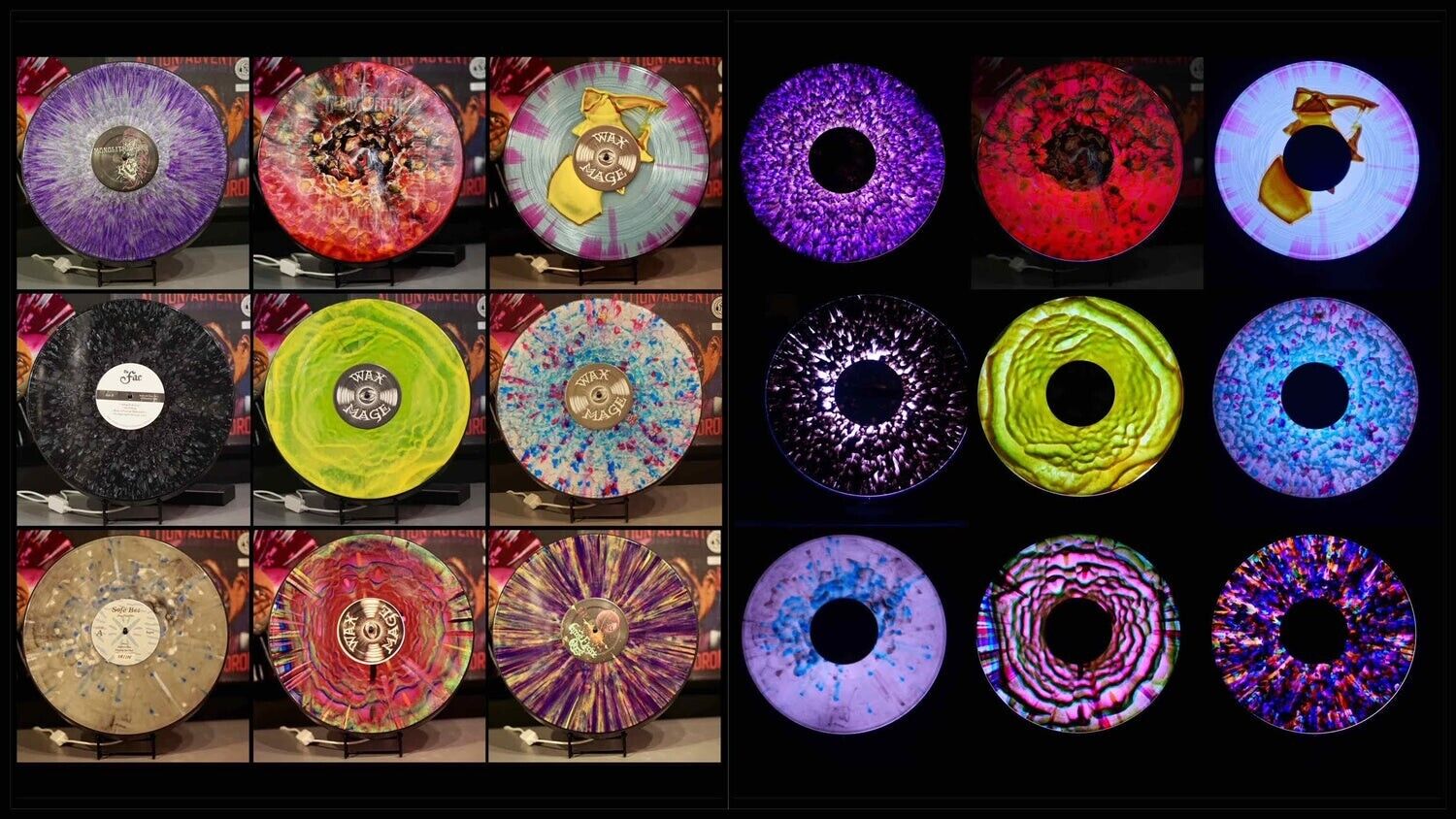 Vylumi Shine PRO - Multicolor Record Display LED BACKLIGHT ShowOff Your ALBUM LP