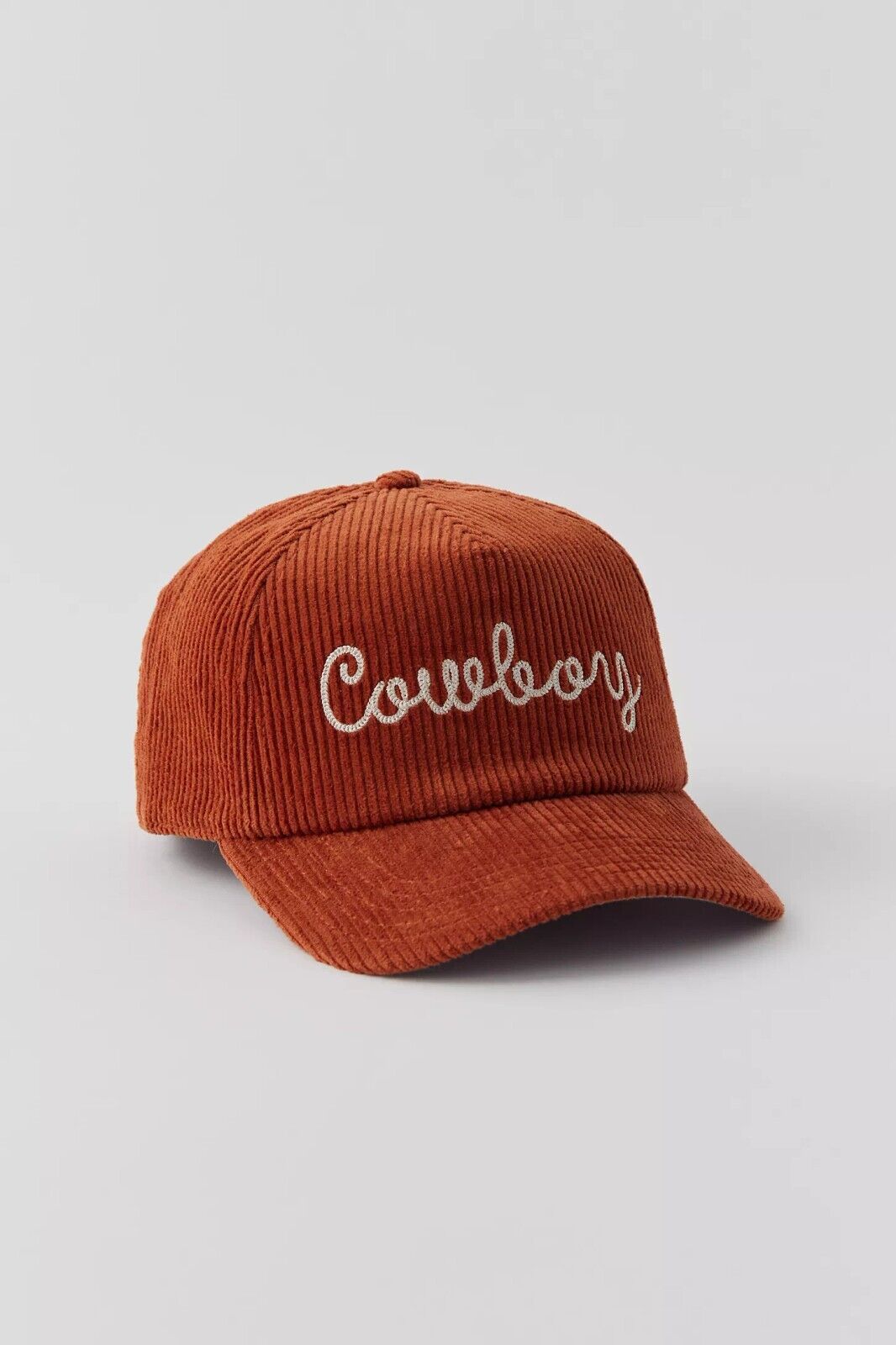 American Cowboy Corduroy Texas Hat Embroidered Adjustable Trucker Country Cap