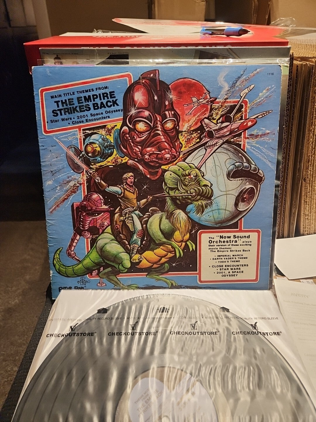 Themes From Empire Strikes Back Star Wars 2001 Peter Pan Records LP Vinyl 1980