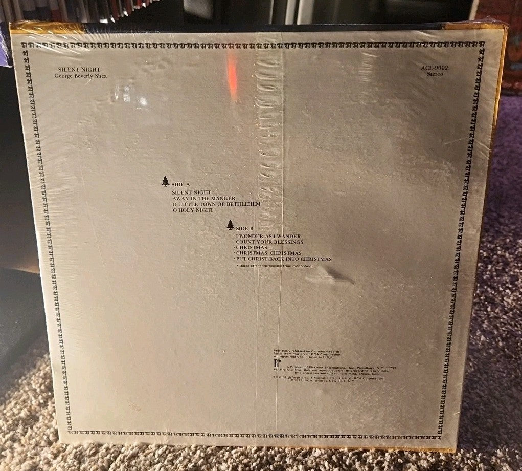 George Beverly Shea - Silent Night - SEALED Vinyl LP Pickwick 1972 Holidays