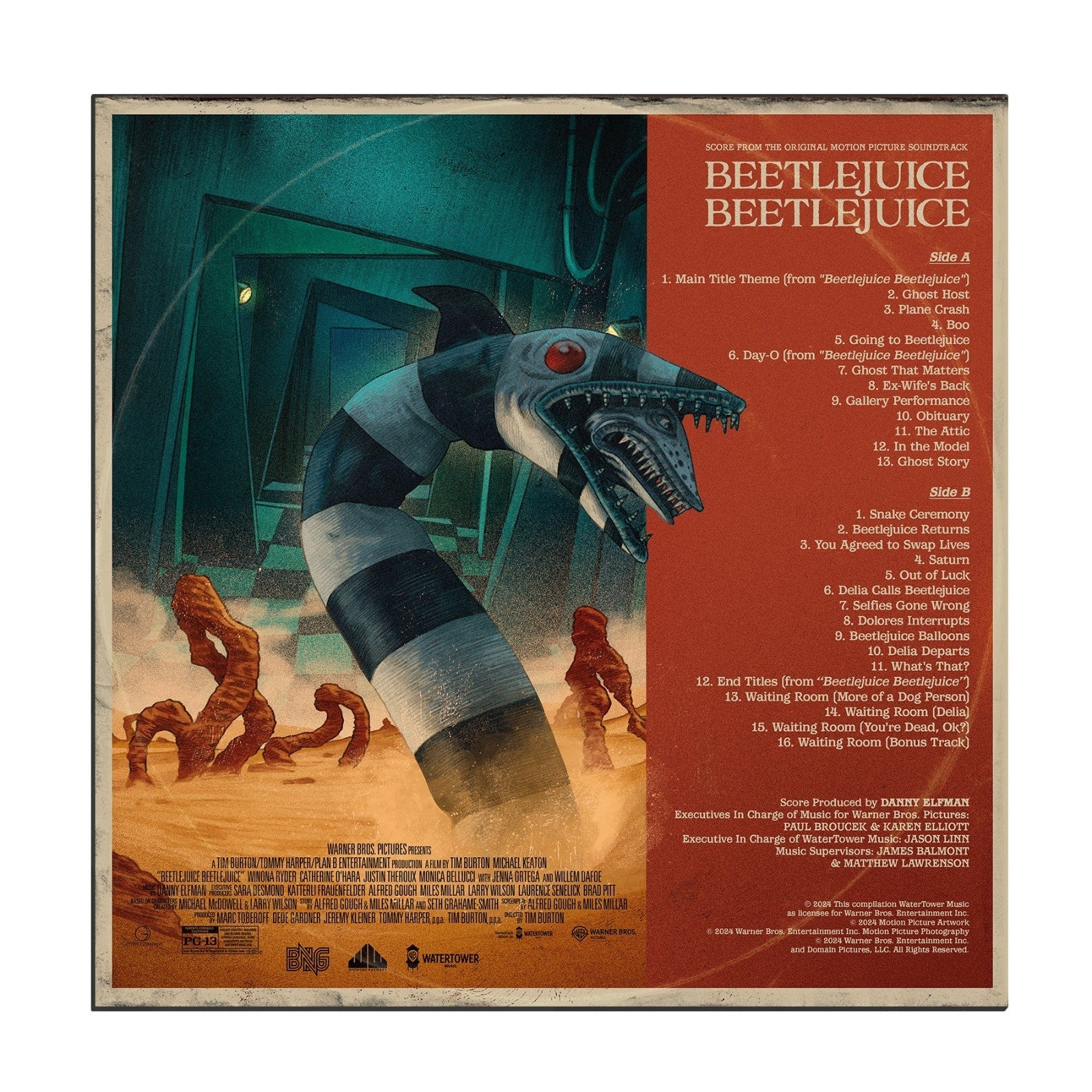 Beetlejuice Beetlejuice Score - Danny Elfman (Colored Vinyl LP) [PRE-ORDER] NEW