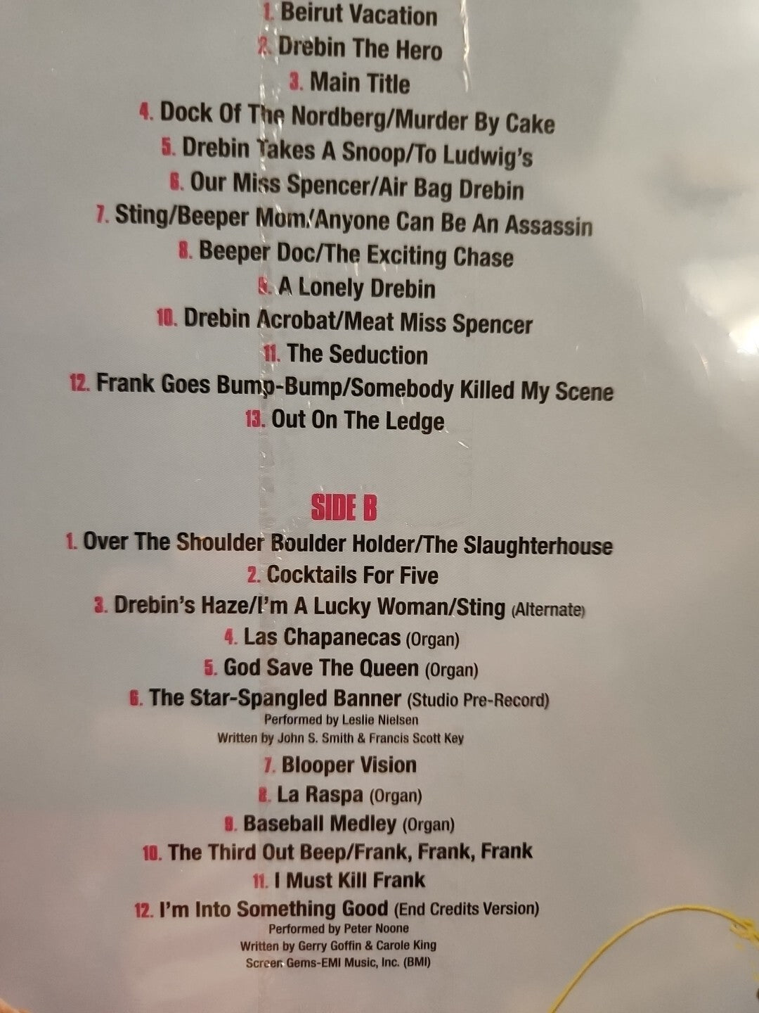 The Naked Gun Motion Picture Movie Soundtrack Blue Vinyl LP NEW RECORD + POSTER