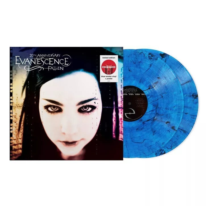 Evanescence Fallen DELUXE 20TH ANNIVERSARY 2 LP COLOR VINYL & Poster FOIL COVER