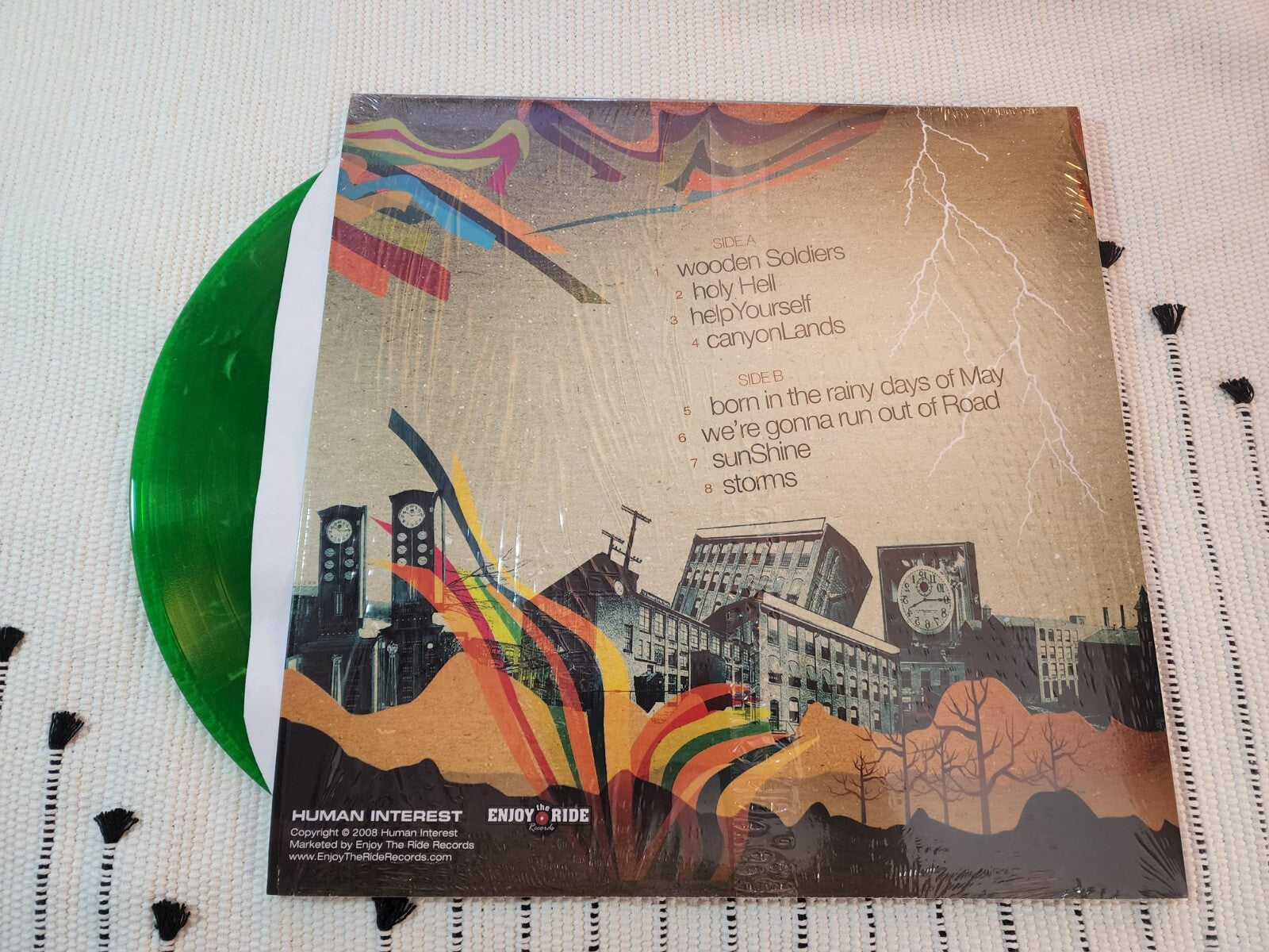 PERSON L Initial Debut Album Vinyl Record Color LP Green Marble Kenny Vasoli