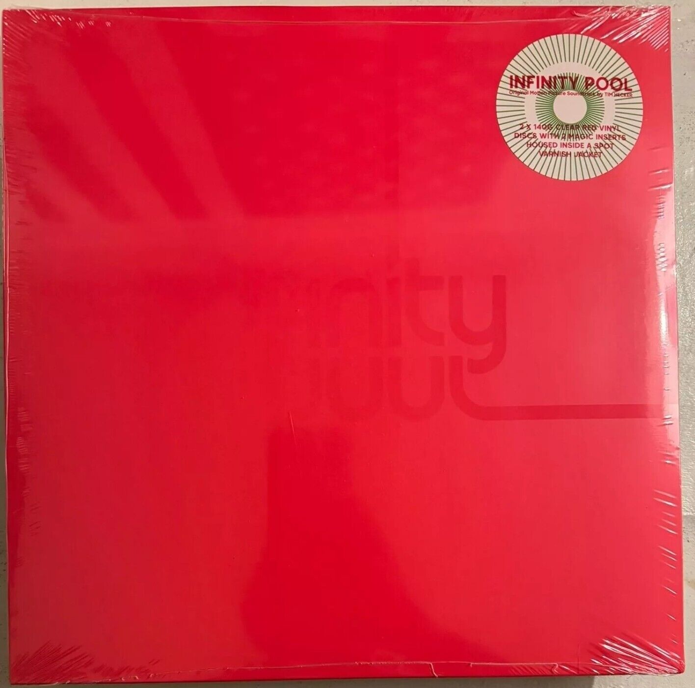 INFINITY POOL (SOUNDTRACK) - CLEAR RED VINYL 2xLP 140G LTD ED - NEW - A11 MONDO