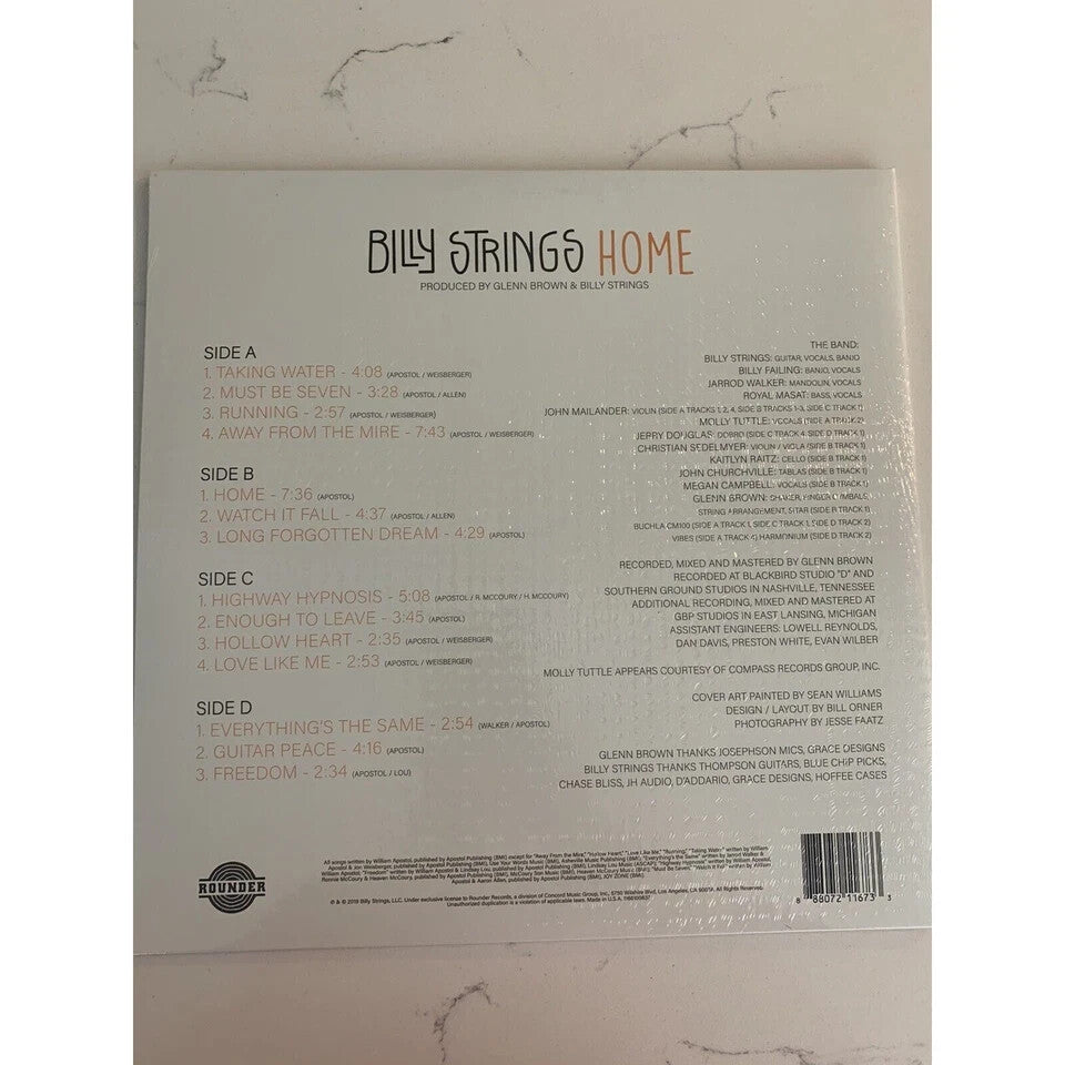Home by Billy Strings (2x Vinyl Record, 2019) New Sealed 2 LP Black Wax