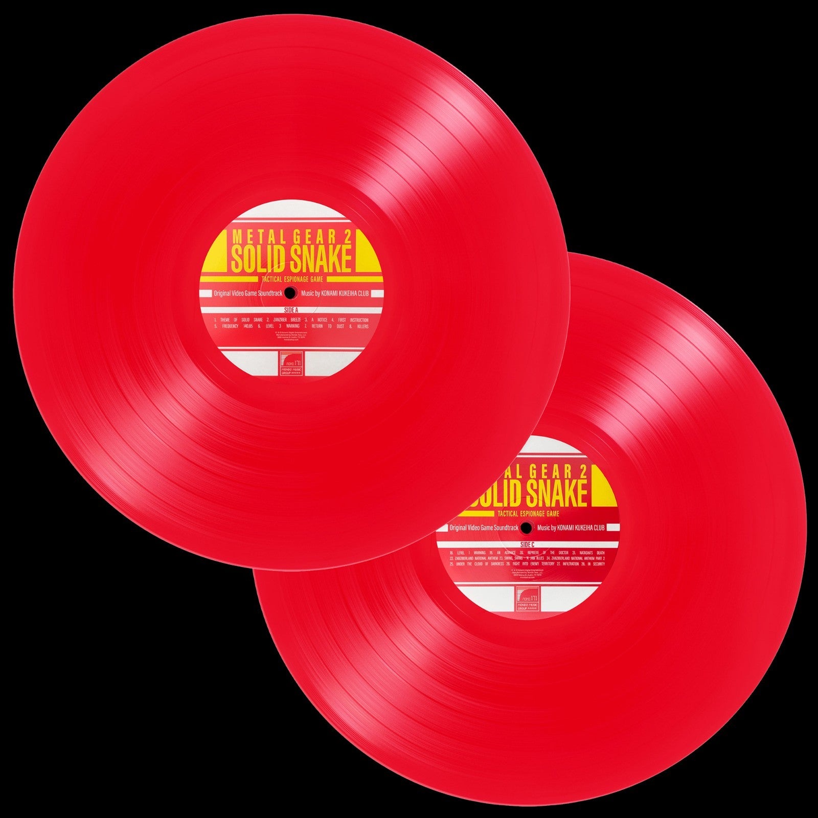 Metal Gear Solid 2 SOLID SNAKE Vinyl Original Video Game Soundtrack MONDO MGS