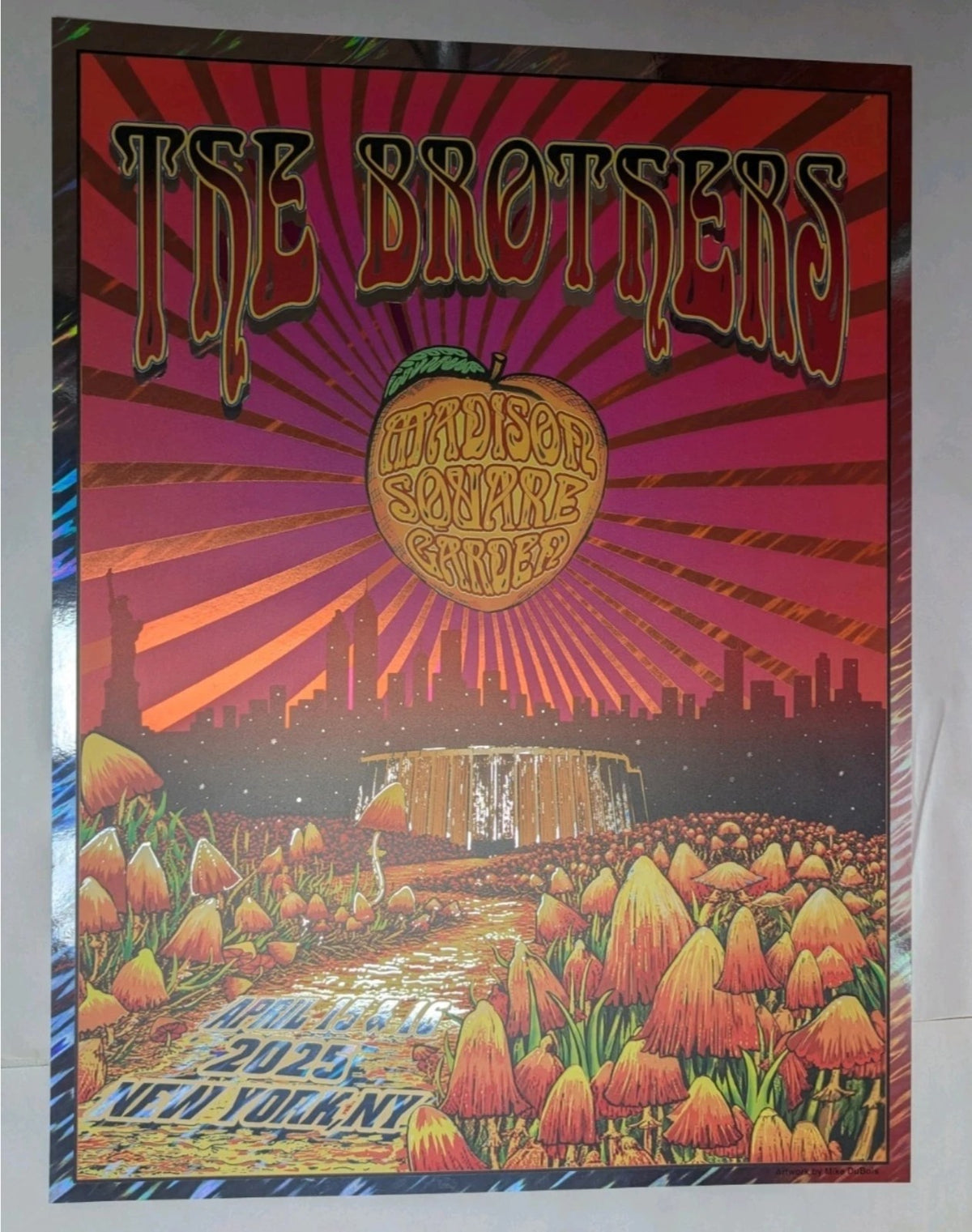 The Brothers Event FOIL Poster 4/15 & 4/16 2025 Madison Square Garden IN HAND