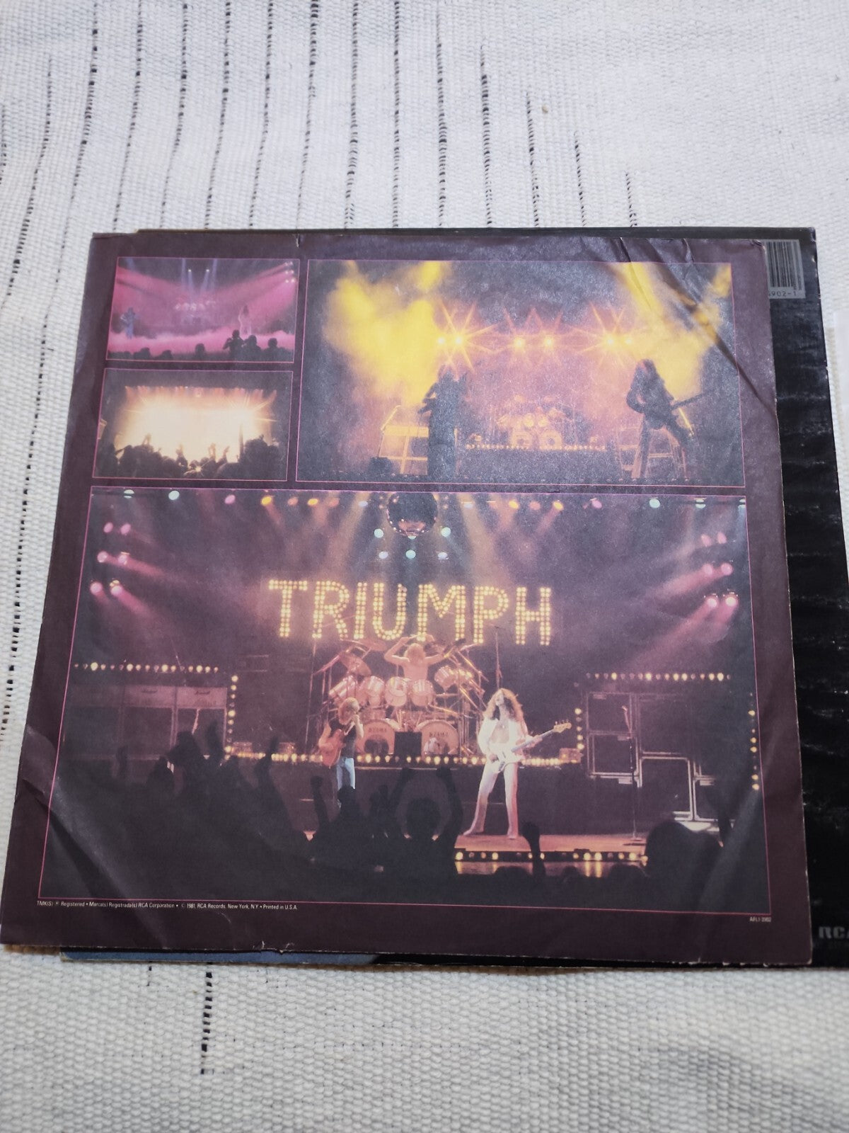 TRIUMPH "Allied Forces" LP Original 1981 RCA US First Press Vintage Vinyl Rock