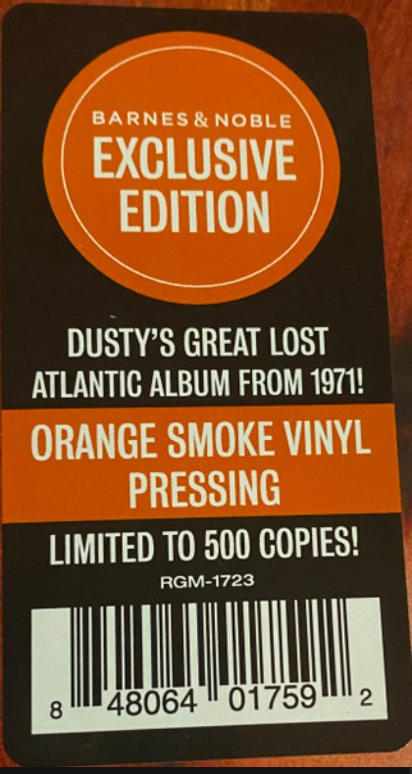 DUSTY SPRINGFIELD FAITHFUL LP ORANGE SMOKE VINYL LIMITED
