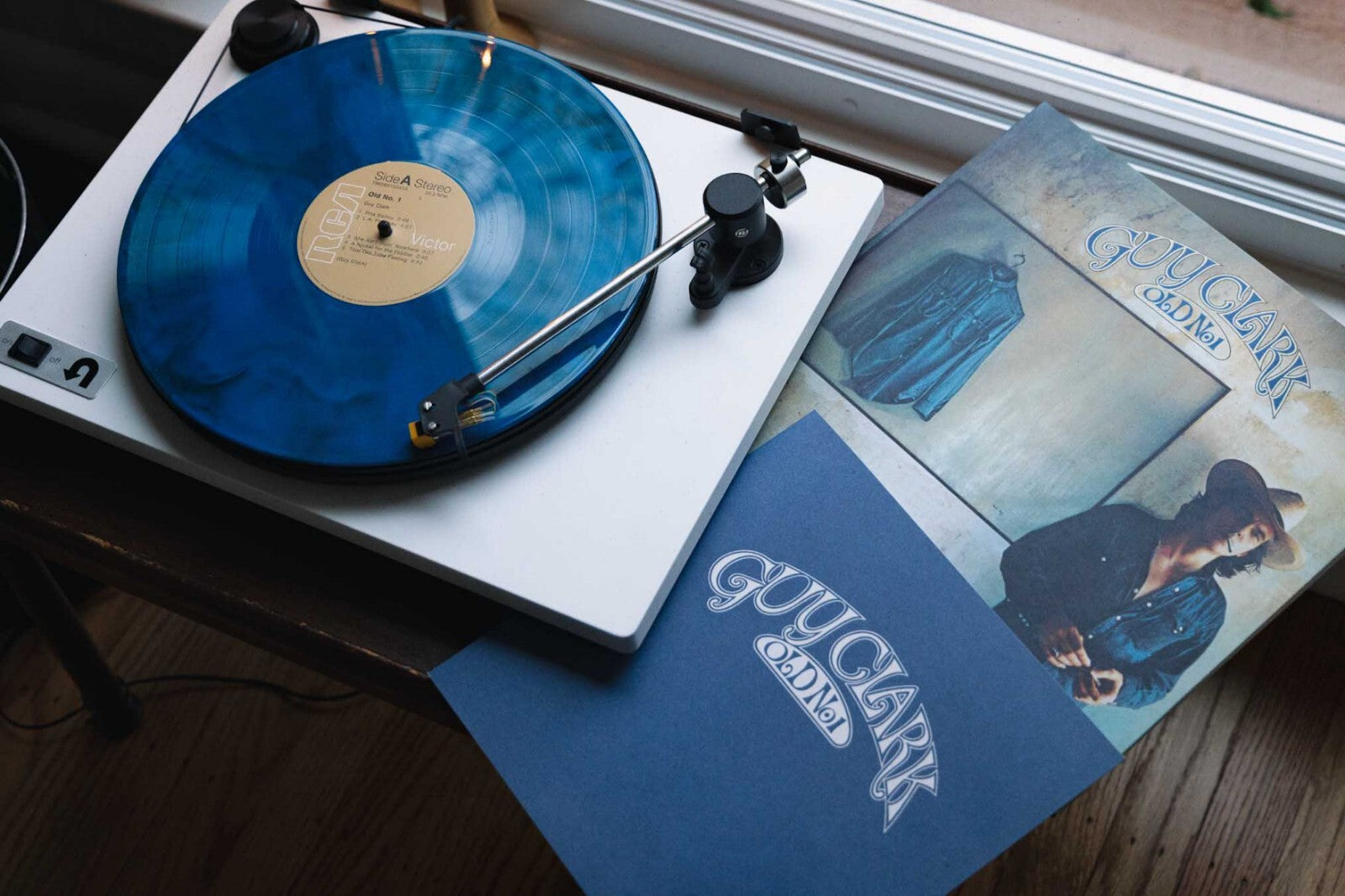 GUY CLARK OLD NO. 1 VINYL VMP LIMITED BLUE LP - LA FREEWAY - RITA BALLOU NUMBER