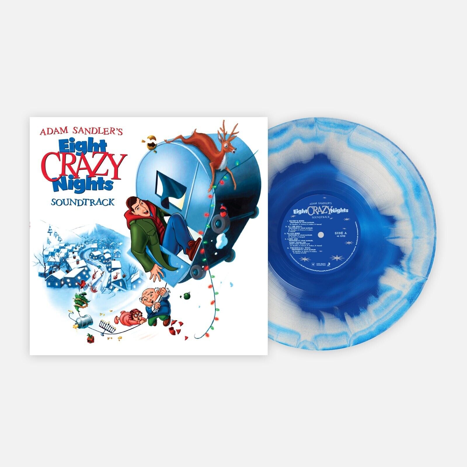 Eight Crazy Nights Holiday Soundtrack Color Vinyl Record Adam Sandler LE 2000