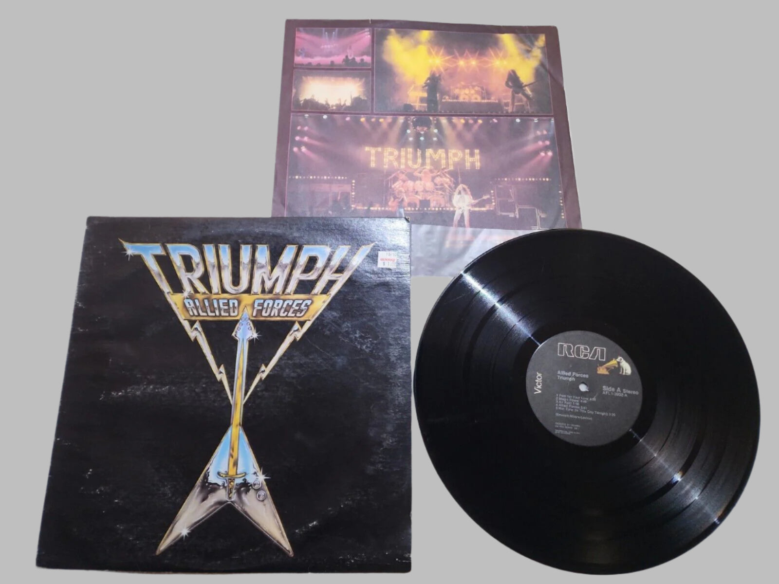TRIUMPH "Allied Forces" LP Original 1981 RCA US First Press Vintage Vinyl Rock