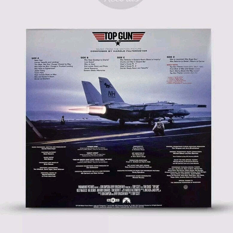 TOP GUN Music From The Movie America Swirl Vinyl 2 LP Limited 350 Deluxe OST