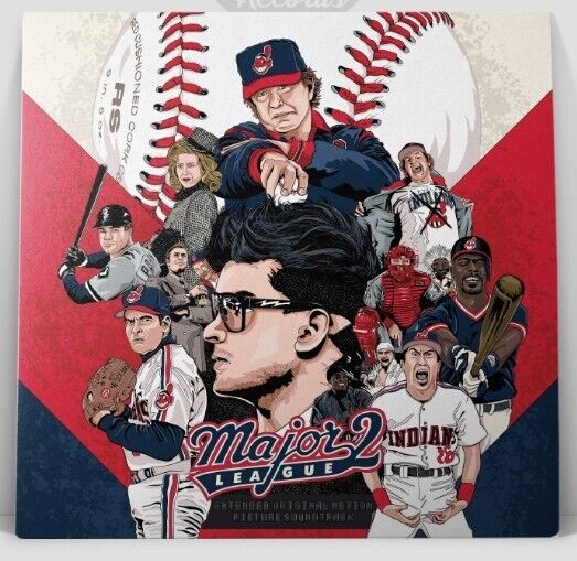 MAJOR LEAGUE 2 SOUNDTRACK LP Vinyl Record LIMITED Baseball WILD THING ETCHING 12