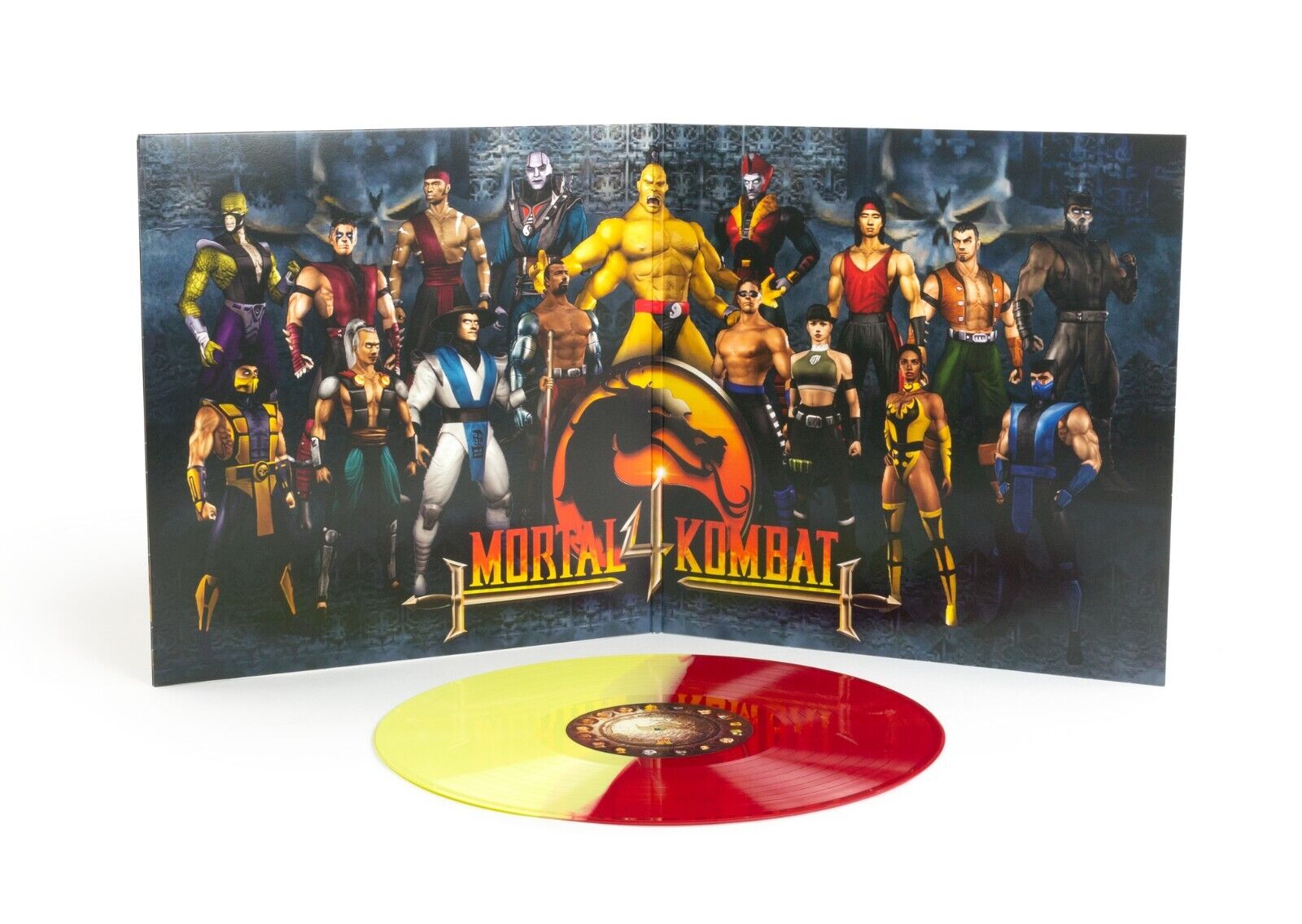 Mortal Kombat 4 Soundtrack Red/Yellow Mondo Exclusive Video Game Vinyl LP Arcade