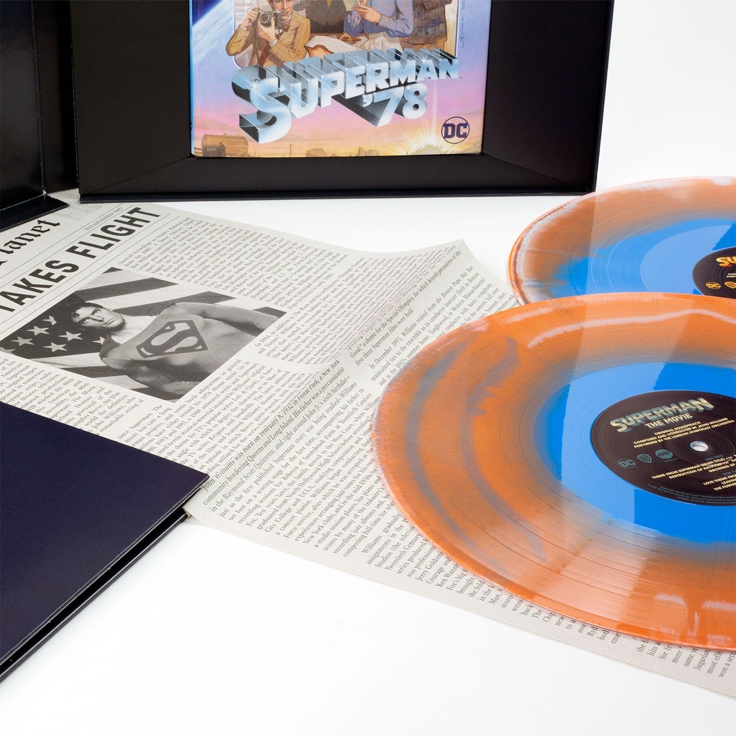 Superman The Movie Soundtrack Metropolis Vinyl GRAPHIC NOVEL BOX SET COMIC '78