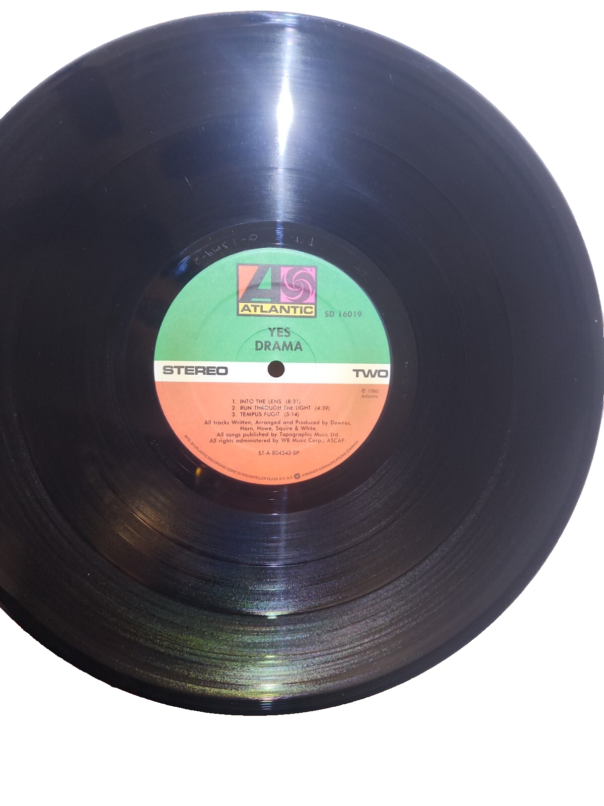 Yes “Drama” LP -Atlantic Records SD 16019 Gatefold VG+ ORIGINAL 1980 1ST PRESS