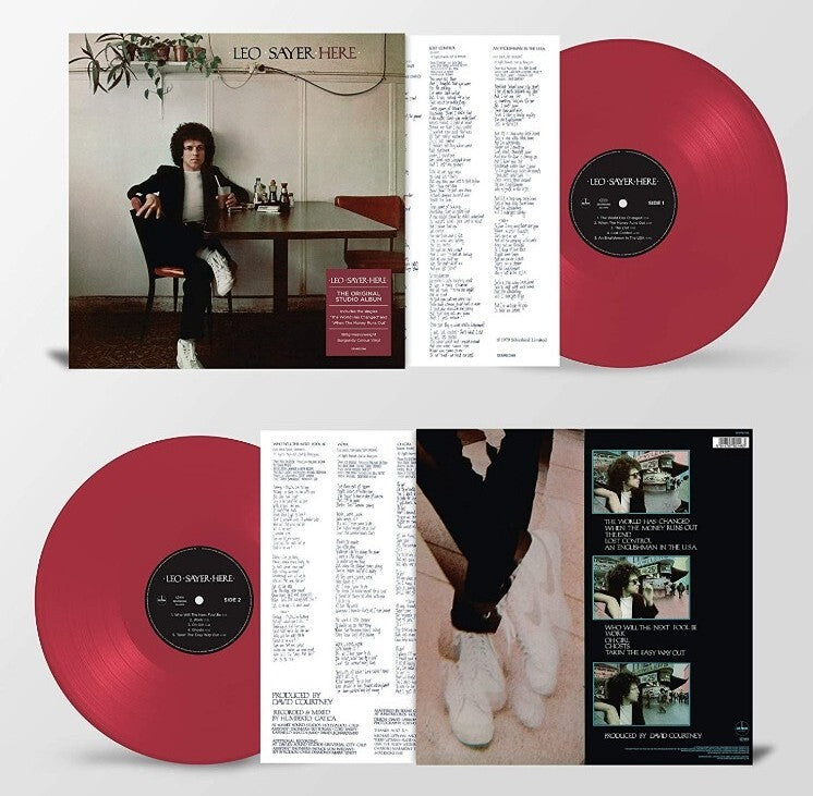 LEO SAYER - HERE (180G HEAVYWEIGHT) STUDIO LP BURGUNDY RED COLOR VINYL Pop Rock