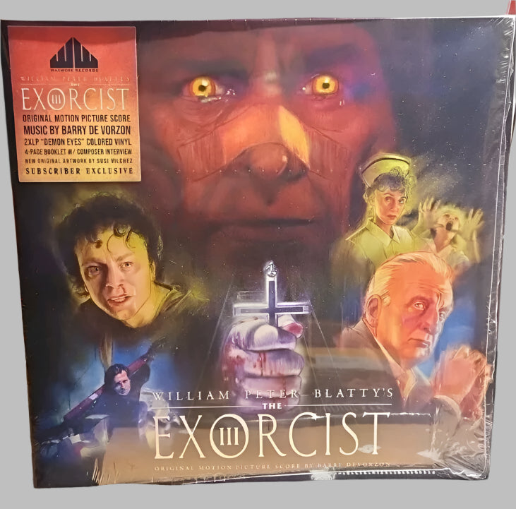 THE EXORCIST III Original Soundtrack Waxwork Vinyl 2 LP DEMON EYES SUBSCRIBER