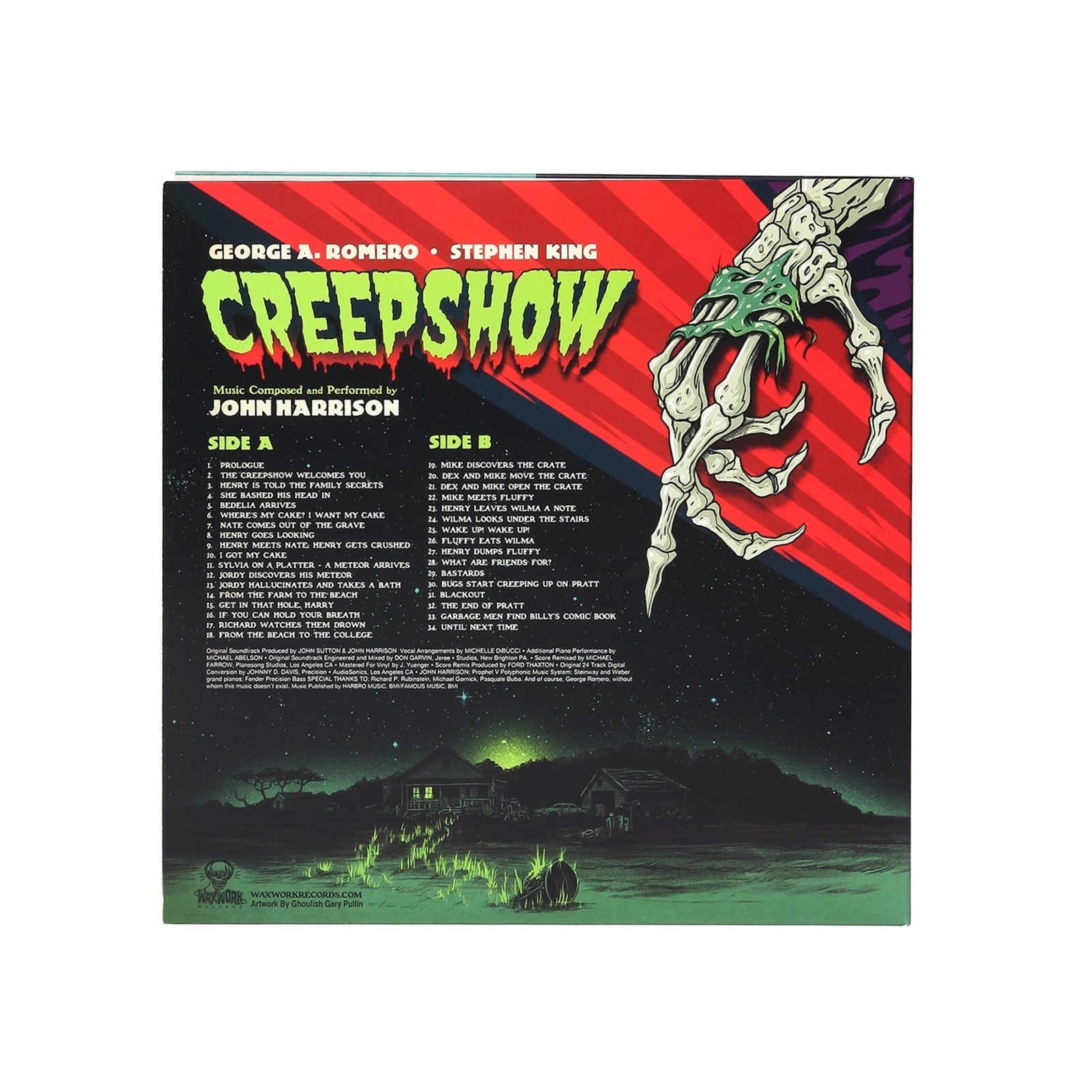 CREEPSHOW SOUNDTRACK  LTD LIMITED EDITION COLOR VINYL LP W/ BOOKLET HORROR