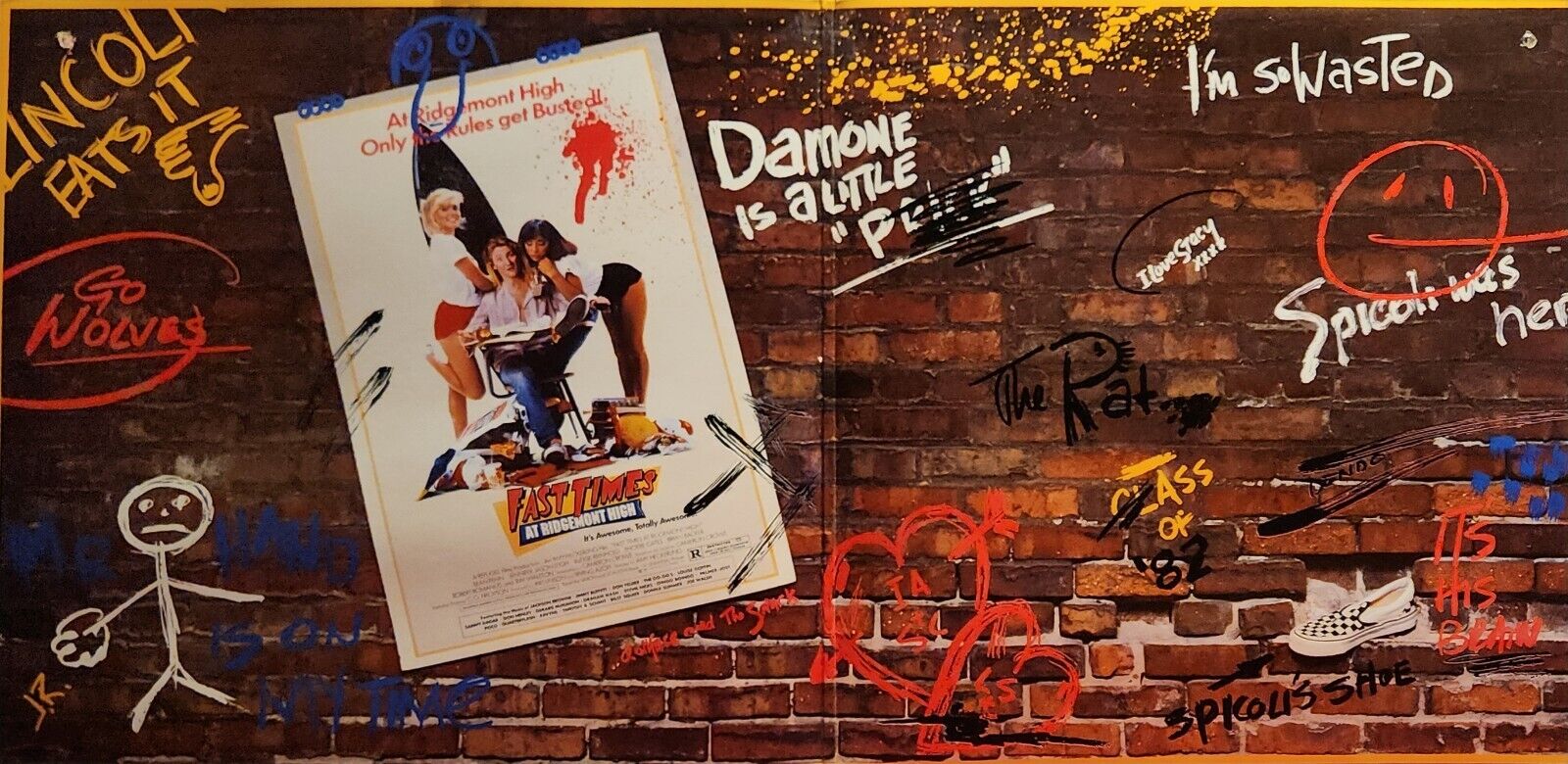 Fast Times at Ridgemont High Soundtrack VINTAGE 1982 OG Vinyl Record VG+ 2x LP