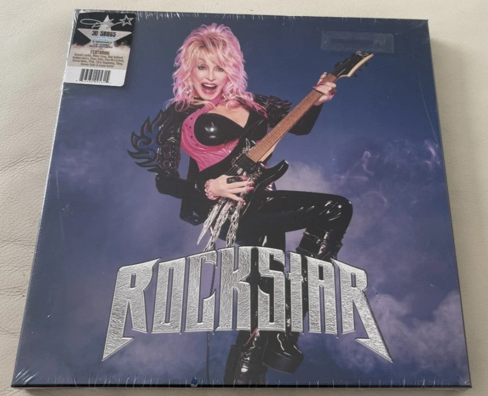 Dolly Parton Rockstar NEW Limited Edition 4-LP Clear Blue Vinyl Box Set sealed